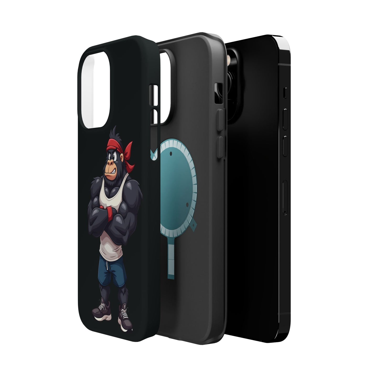 Red Band Gym Gorilla Phone Case β Fierce Style Meets Tough Protection
