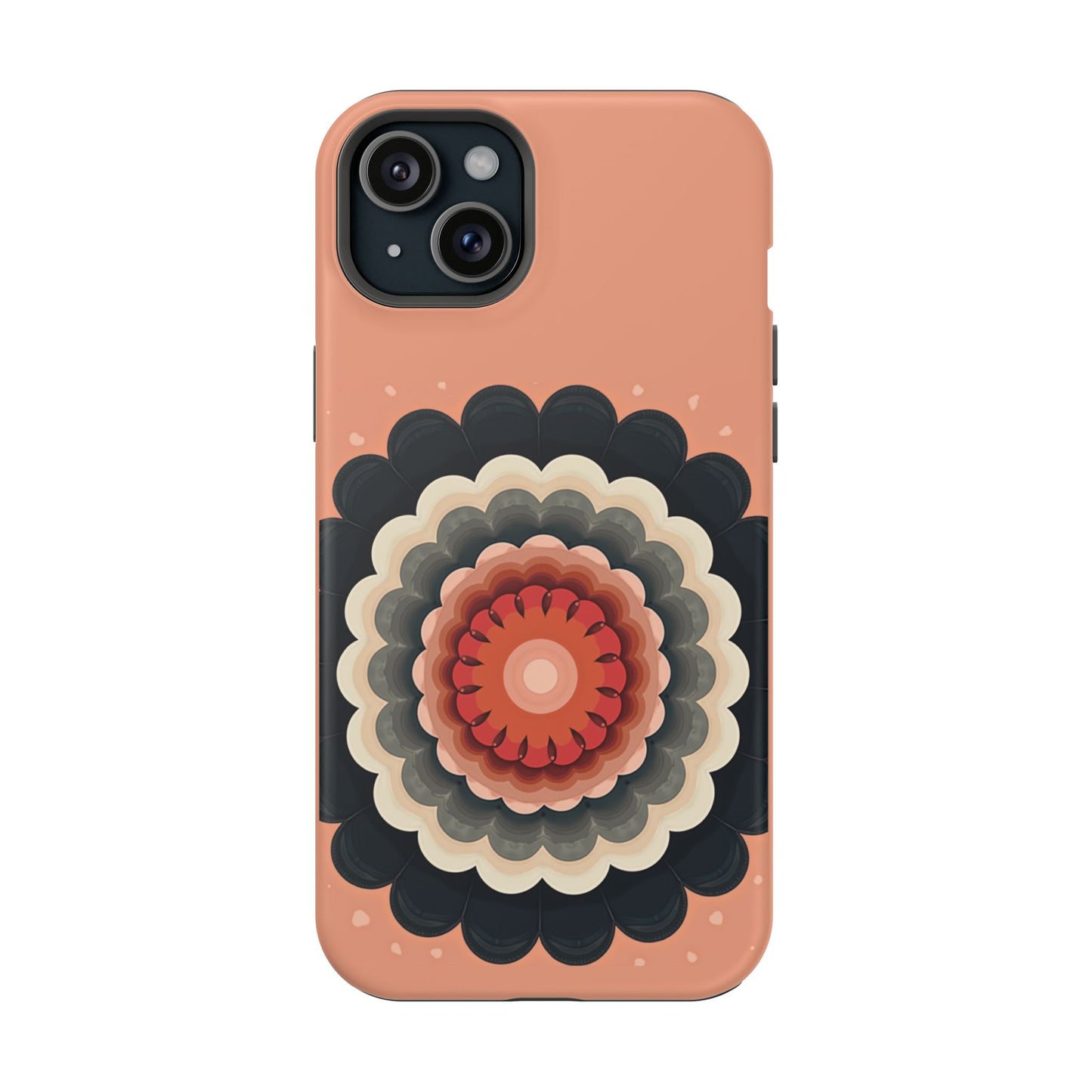 Earth Tone Mandala iPhone Case - Bohemian Floral Design, Aesthetic Gift Idea