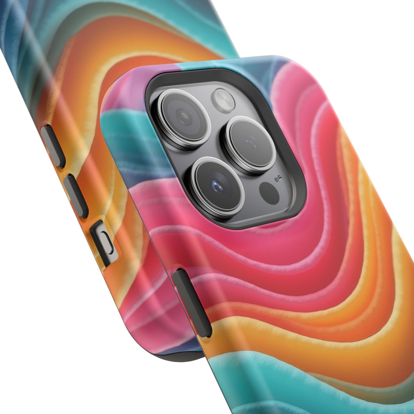 Colorful Wave Phone Case - Aesthetic iPhone Case, Pride Gift Idea, Trendy Summer Accessory