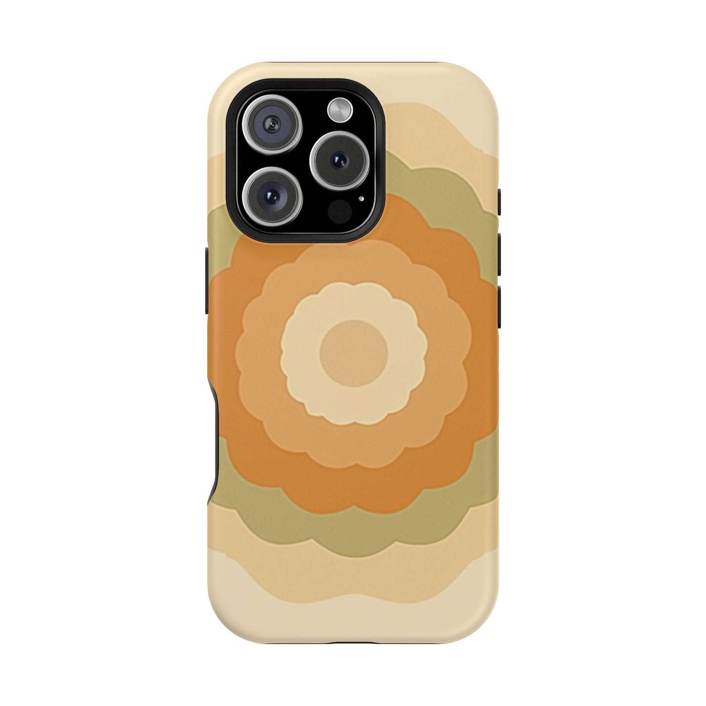 Retro Bloom iPhone Case - 70s Floral Design, Vintage Aesthetic Gift Idea