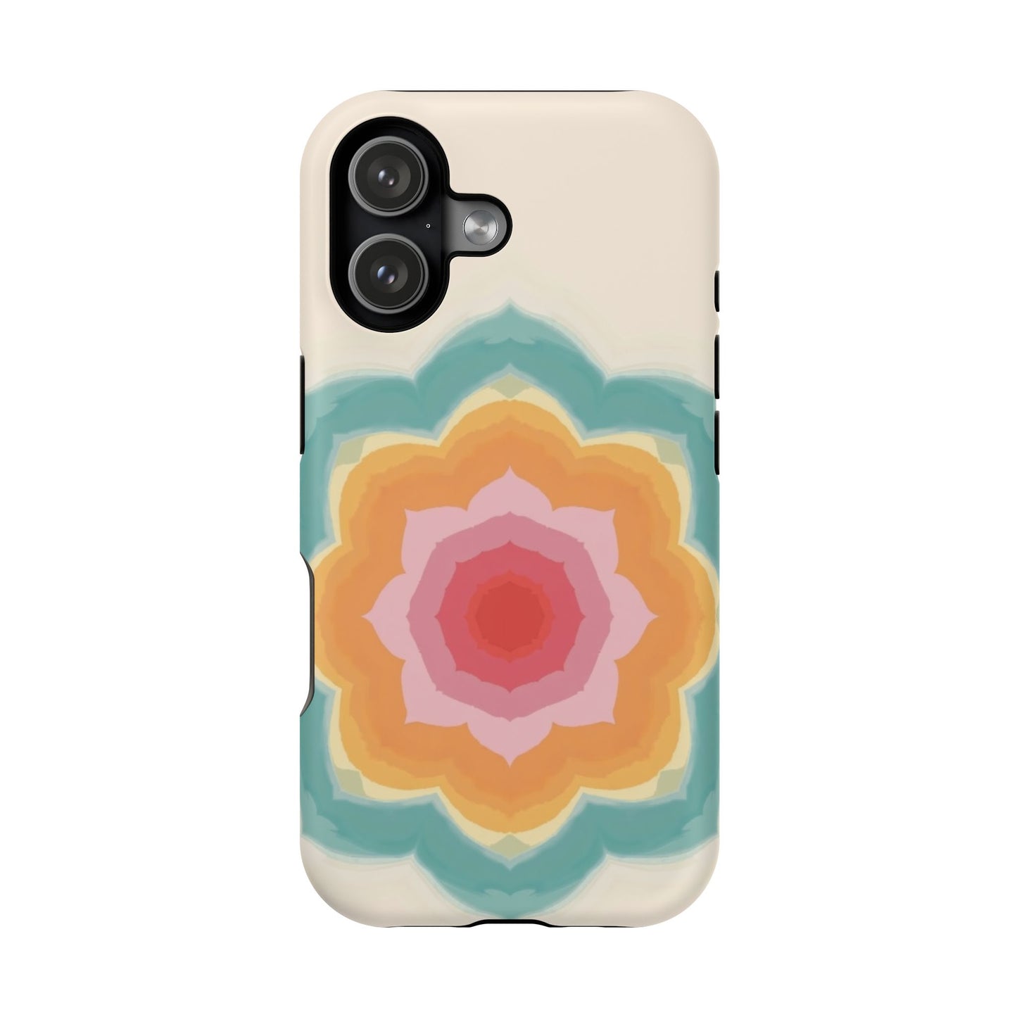 Floral Bloom iPhone Case - Retro Flower Power Design, Aesthetic Gift Idea