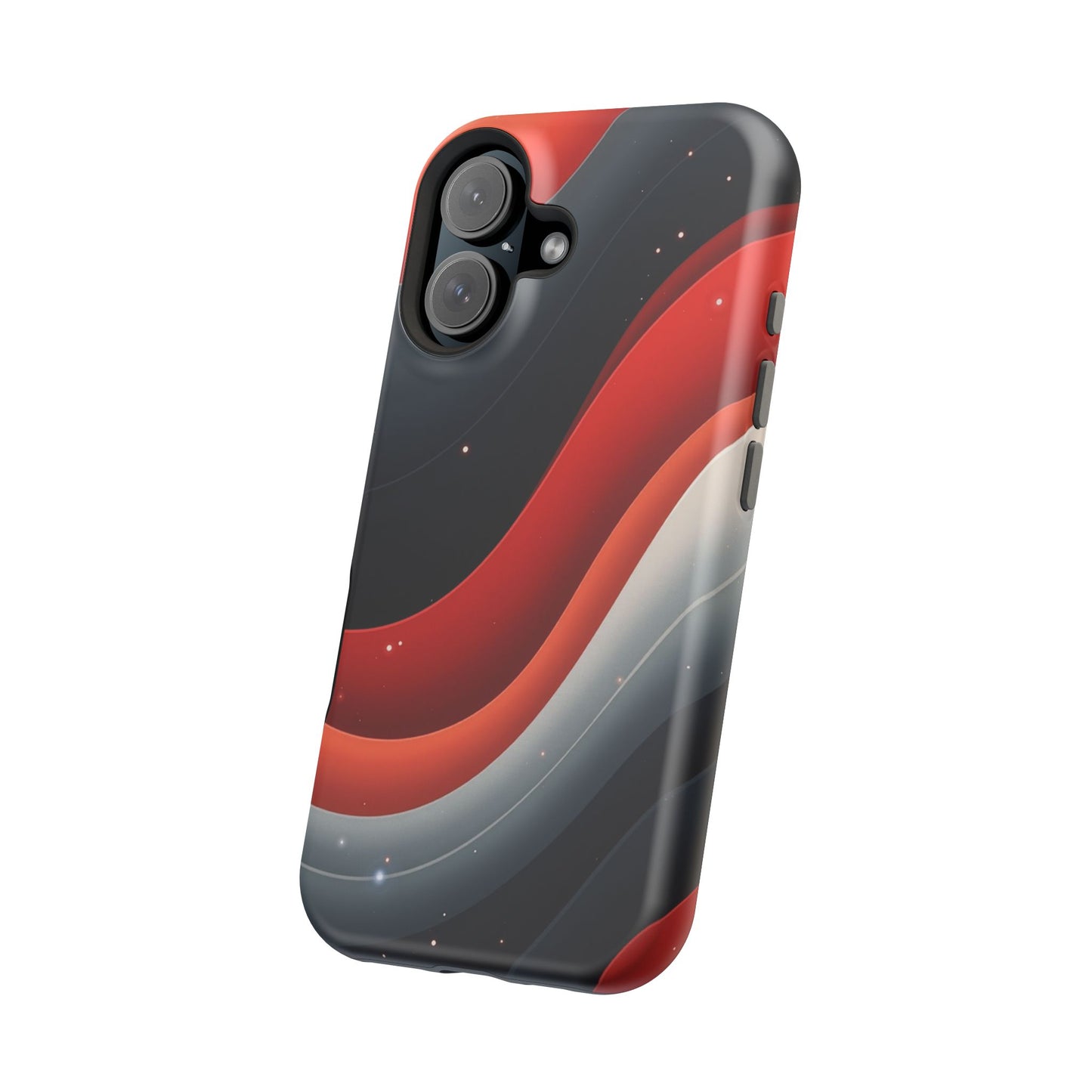 Celestial Waves iPhone Case - Galaxy Space Design, Aesthetic Gift Idea