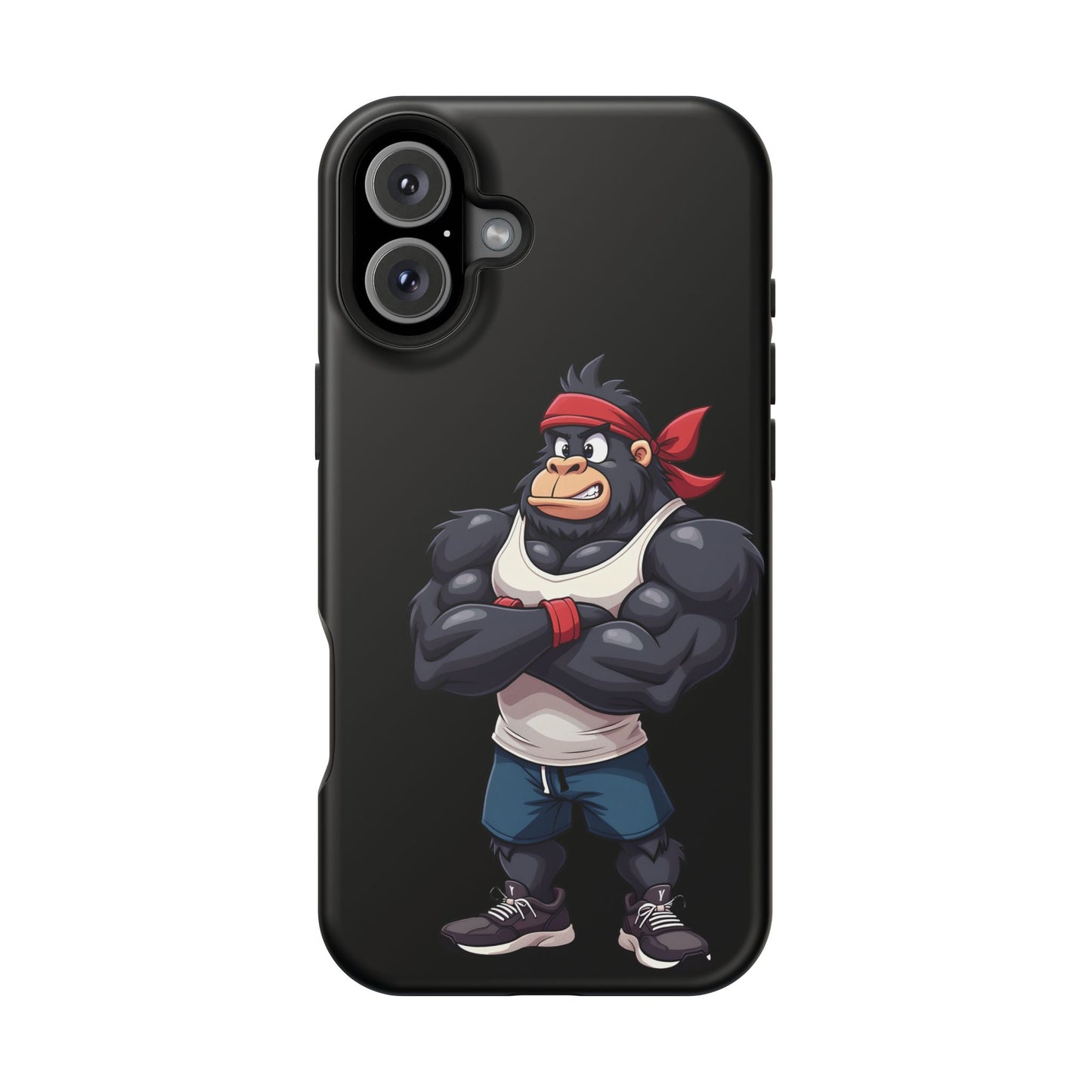 Red Band Gym Gorilla Phone Case β Fierce Style Meets Tough Protection