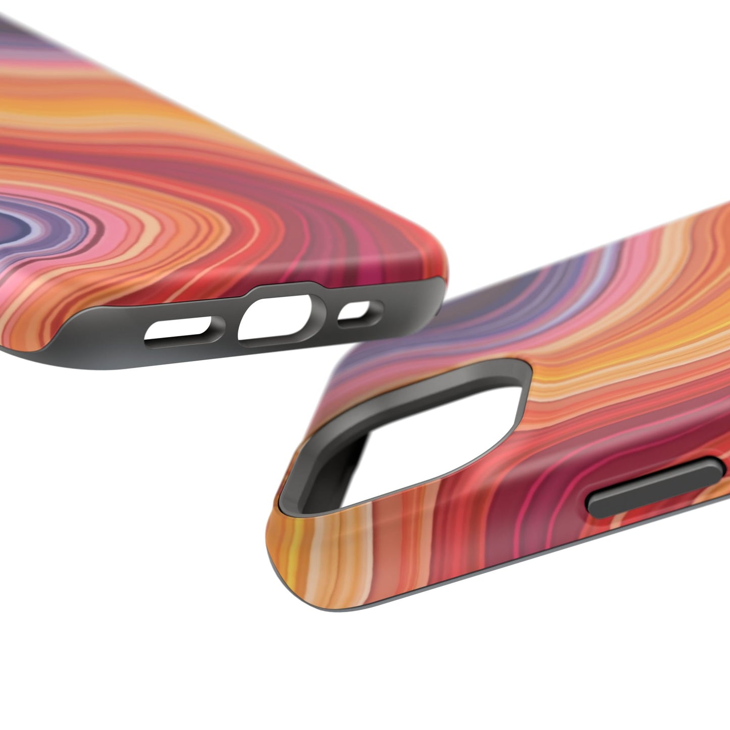 Lava Flow iPhone Case - Abstract Swirl Design, Trendy Aesthetic Gift Idea
