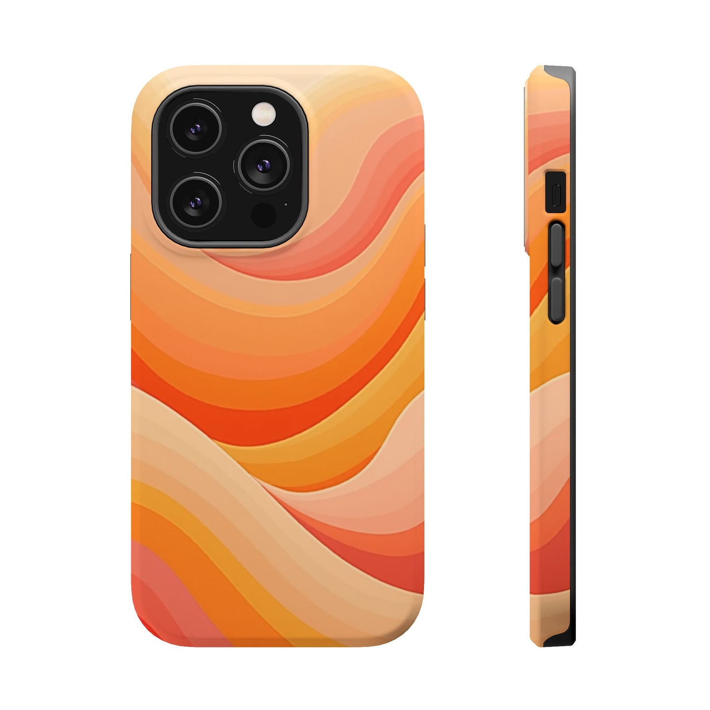 Retro Wave Phone Case - 70s Inspired Aesthetic | Orange Gradient iPhone Case | Gifts for Her | Vintage Style Sun Design