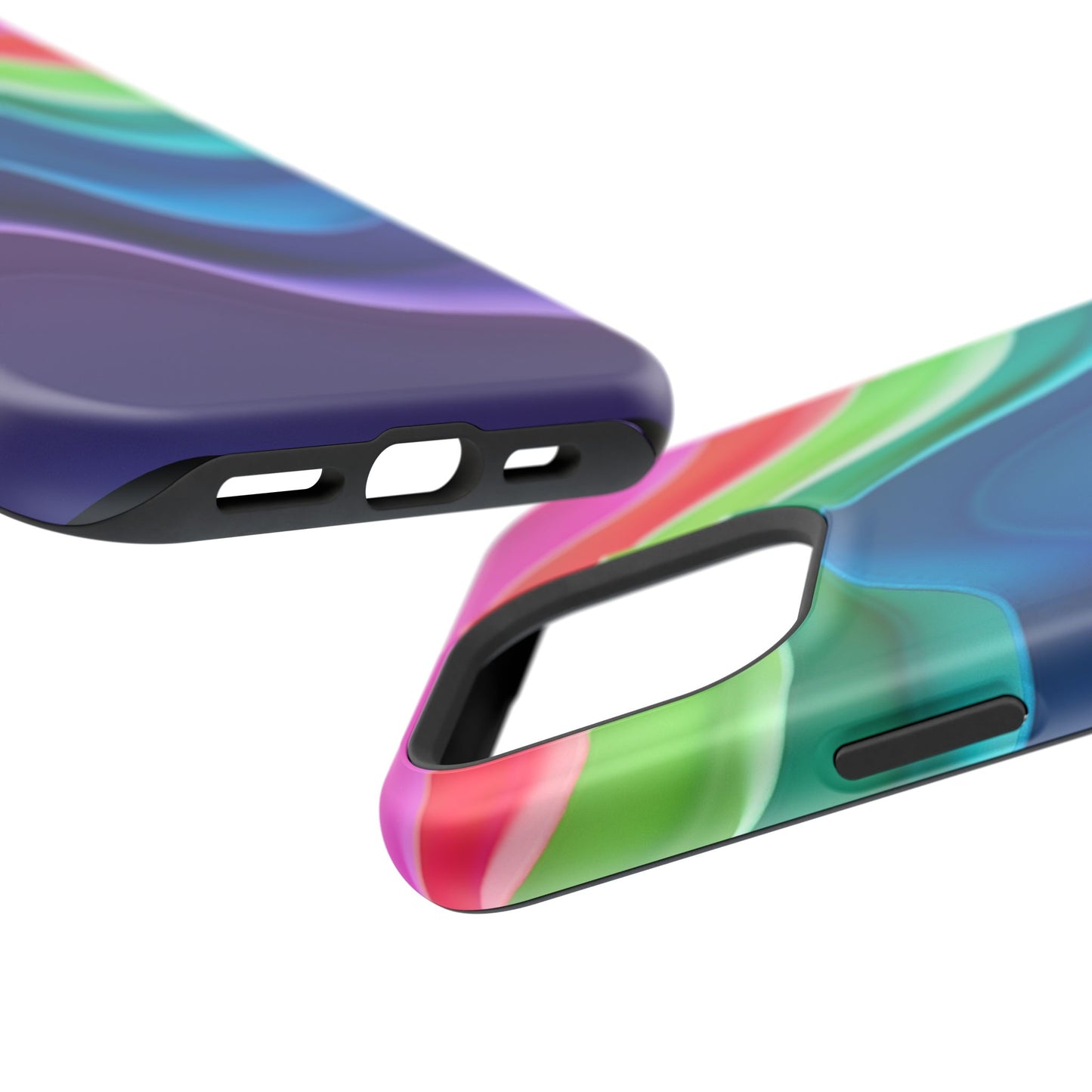 Rainbow Wave Phone Case - Aesthetic Ocean Design | iPhone 14-17 Cases | Nature Gifts for Her, Colorful Trendy Accessory