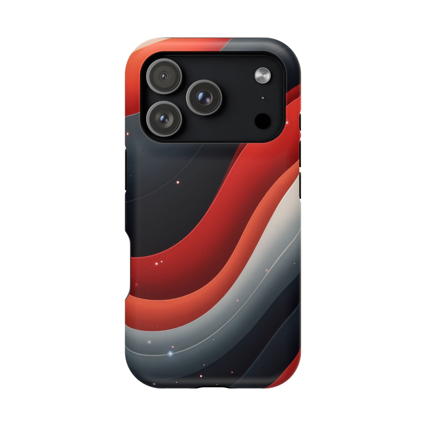 Celestial Waves iPhone Case - Galaxy Space Design, Aesthetic Gift Idea