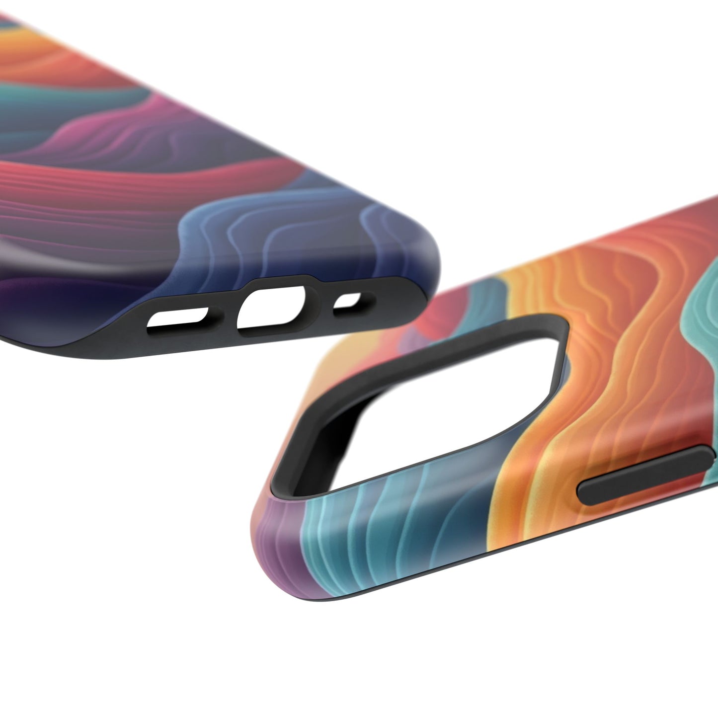 Abstract Wave Phone Case - Aesthetic iPhone Case, Pastel Gift Idea, Trendy Summer Accessory
