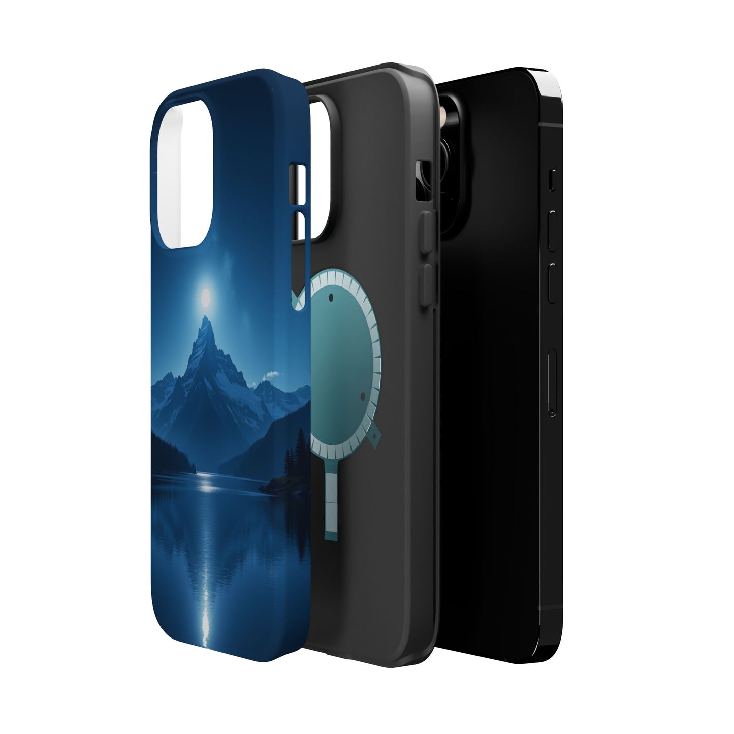 Mountain Moon Phone Case - Serene Landscape iPhone Cover - Nature Lover Gift