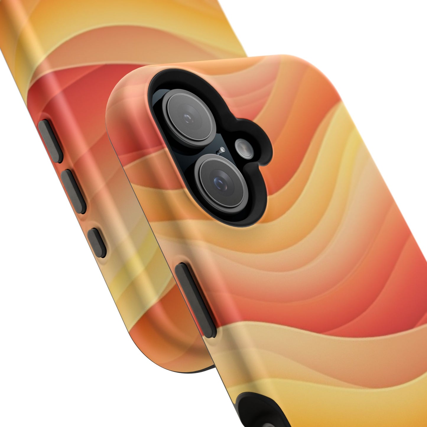 Sunset Wave Phone Case - Aesthetic Orange iPhone Case, Golden Hour Gift Idea, Trendy Beach Vibes