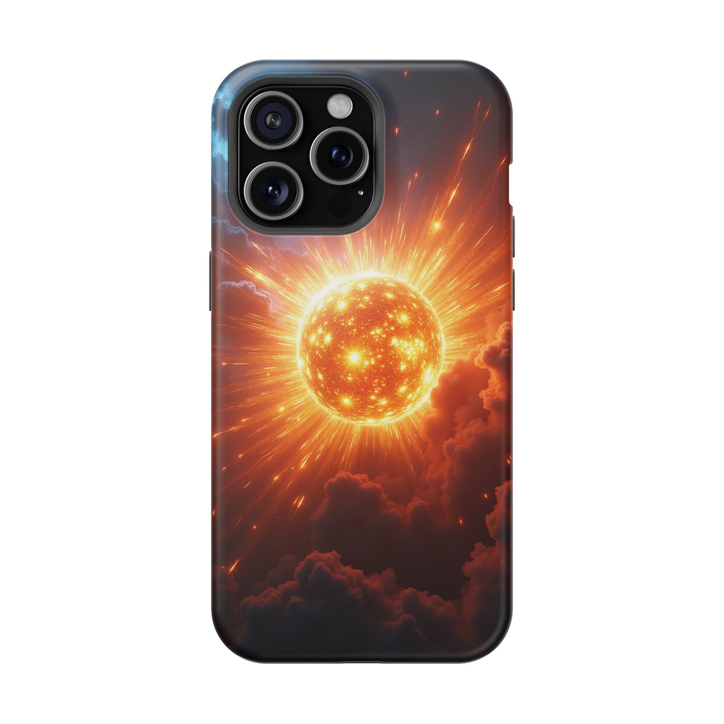 Sun Phone Case - Fiery Starburst iPhone Cover - Astronomy Gift for Him/Her