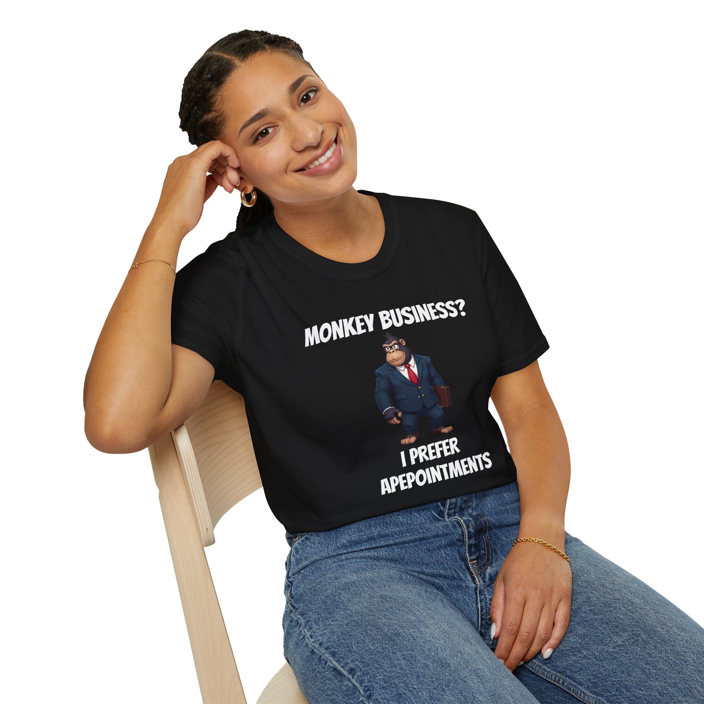 Apeointments Only β Funny Business Gorilla T-Shirt