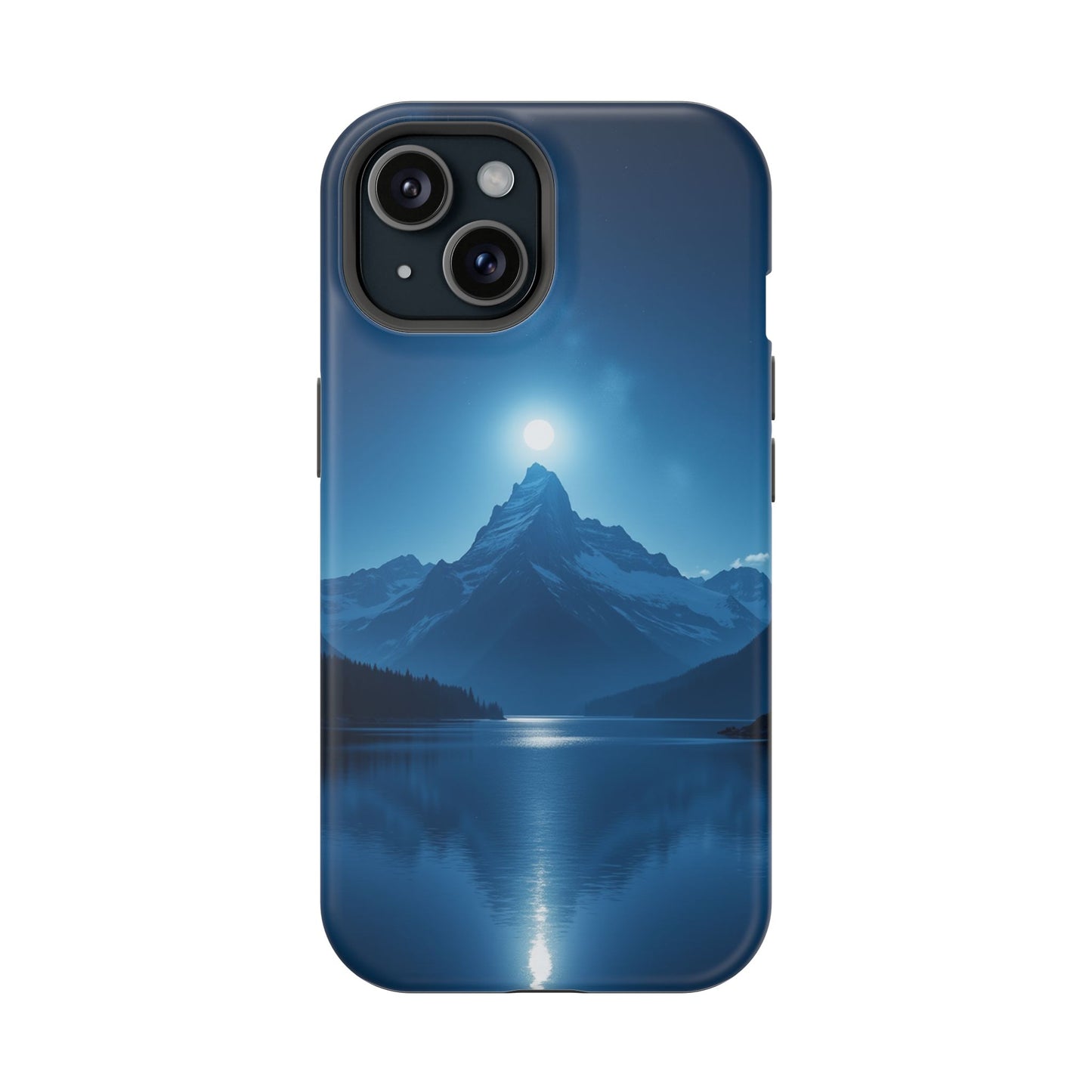 Mountain Moon Phone Case - Serene Landscape iPhone Cover - Nature Lover Gift