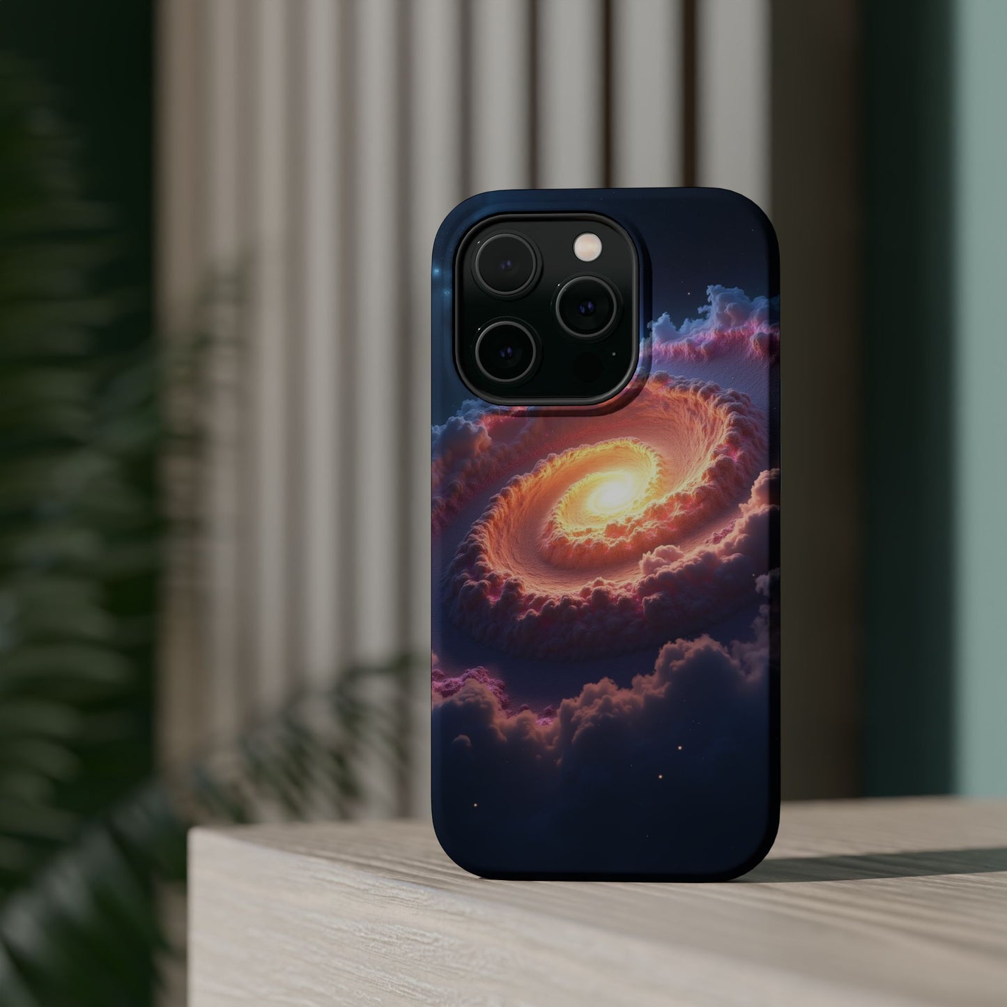 Ethereal Spiral Galaxy Phone Case for iPhone | Dreamy Aesthetic Slim Protective Cover