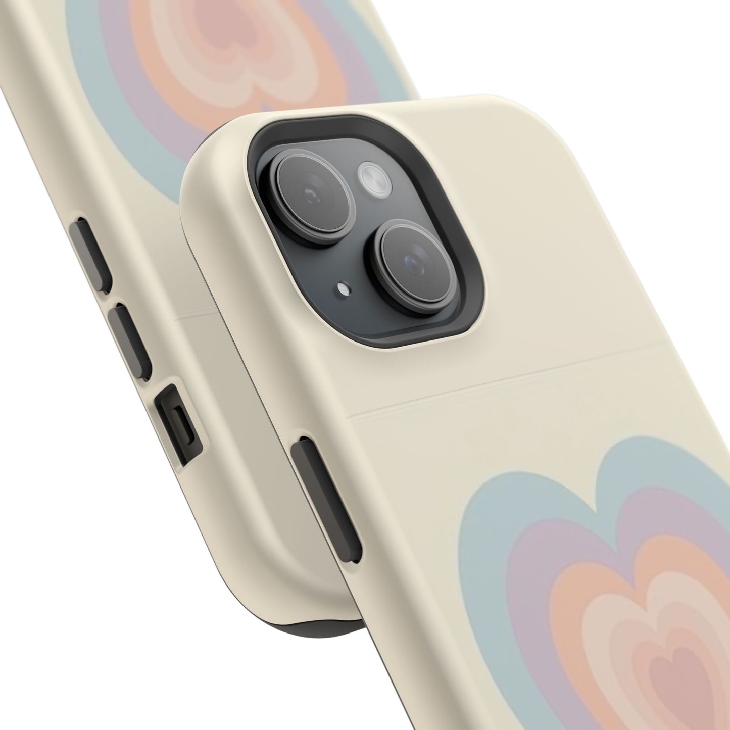 Pastel Heart iPhone Case - Retro Aesthetic Y2K Gift - Cute Phone Accessories