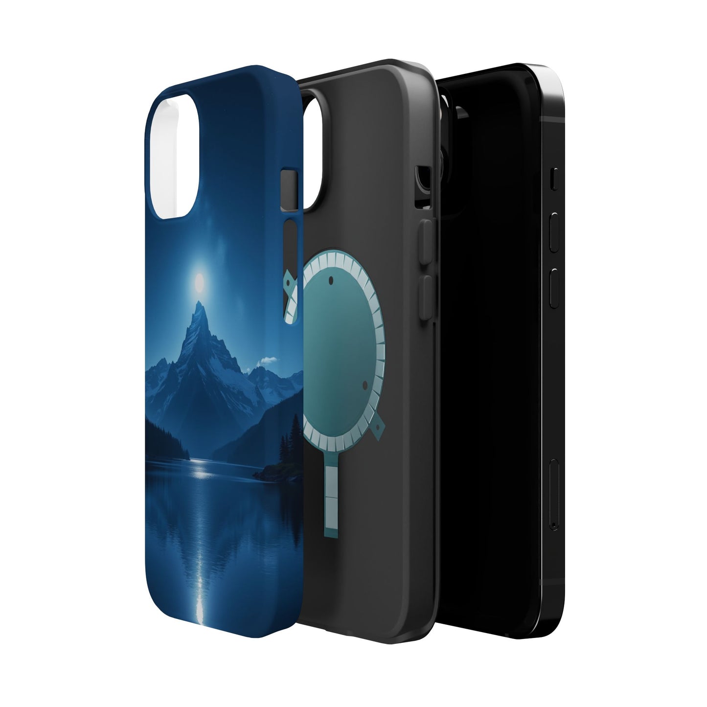 Mountain Moon Phone Case - Serene Landscape iPhone Cover - Nature Lover Gift