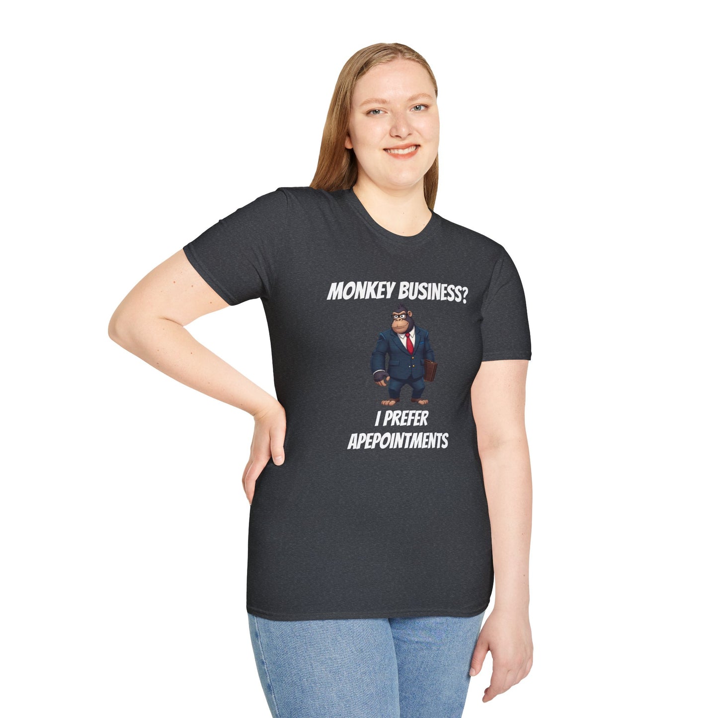 Apeointments Only β Funny Business Gorilla T-Shirt
