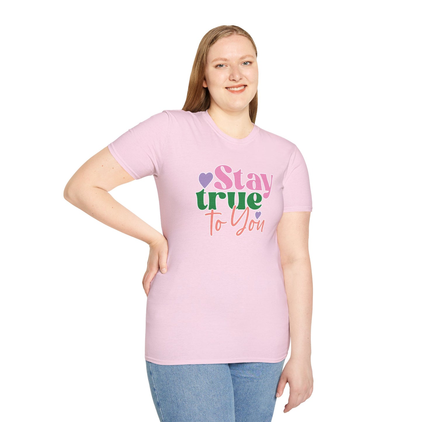 "Stay True to You" Inspirational & Motivational T-Shirt – Empowering Minimalist Tee for Self-Love, Confidence & Authenticity