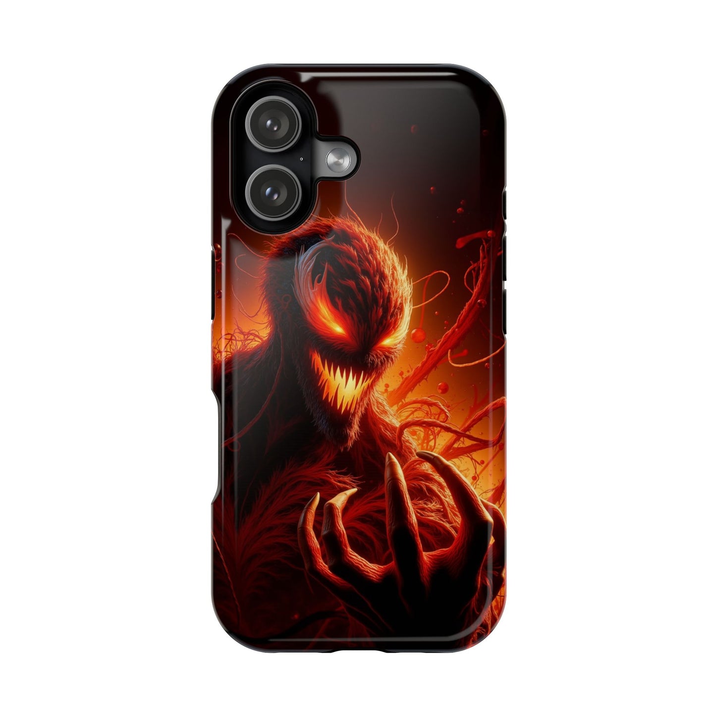 Fiery Alien Phone Case - Aesthetic iPhone Case | Sci-Fi Art Design | Gifts for Him | Unique Phone Accessories