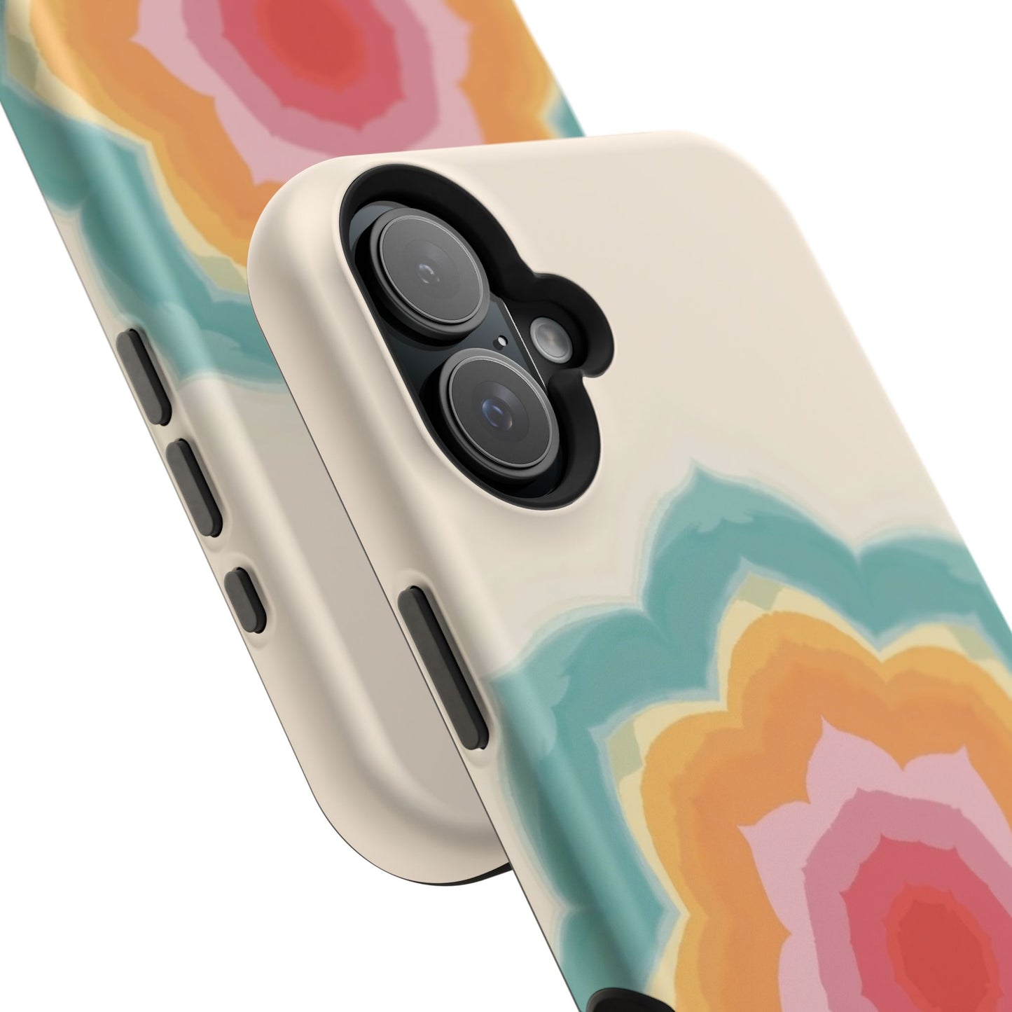Floral Bloom iPhone Case - Retro Flower Power Design, Aesthetic Gift Idea