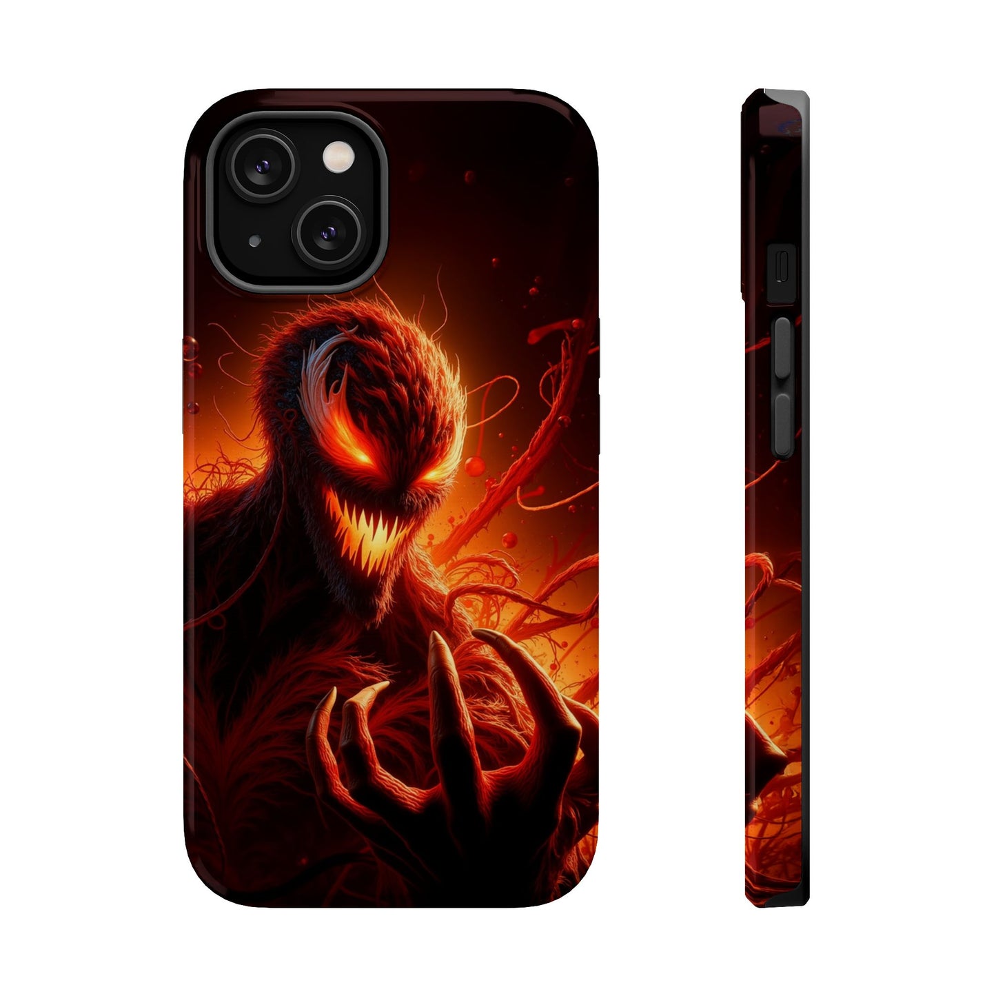 Fiery Alien Phone Case - Aesthetic iPhone Case | Sci-Fi Art Design | Gifts for Him | Unique Phone Accessories