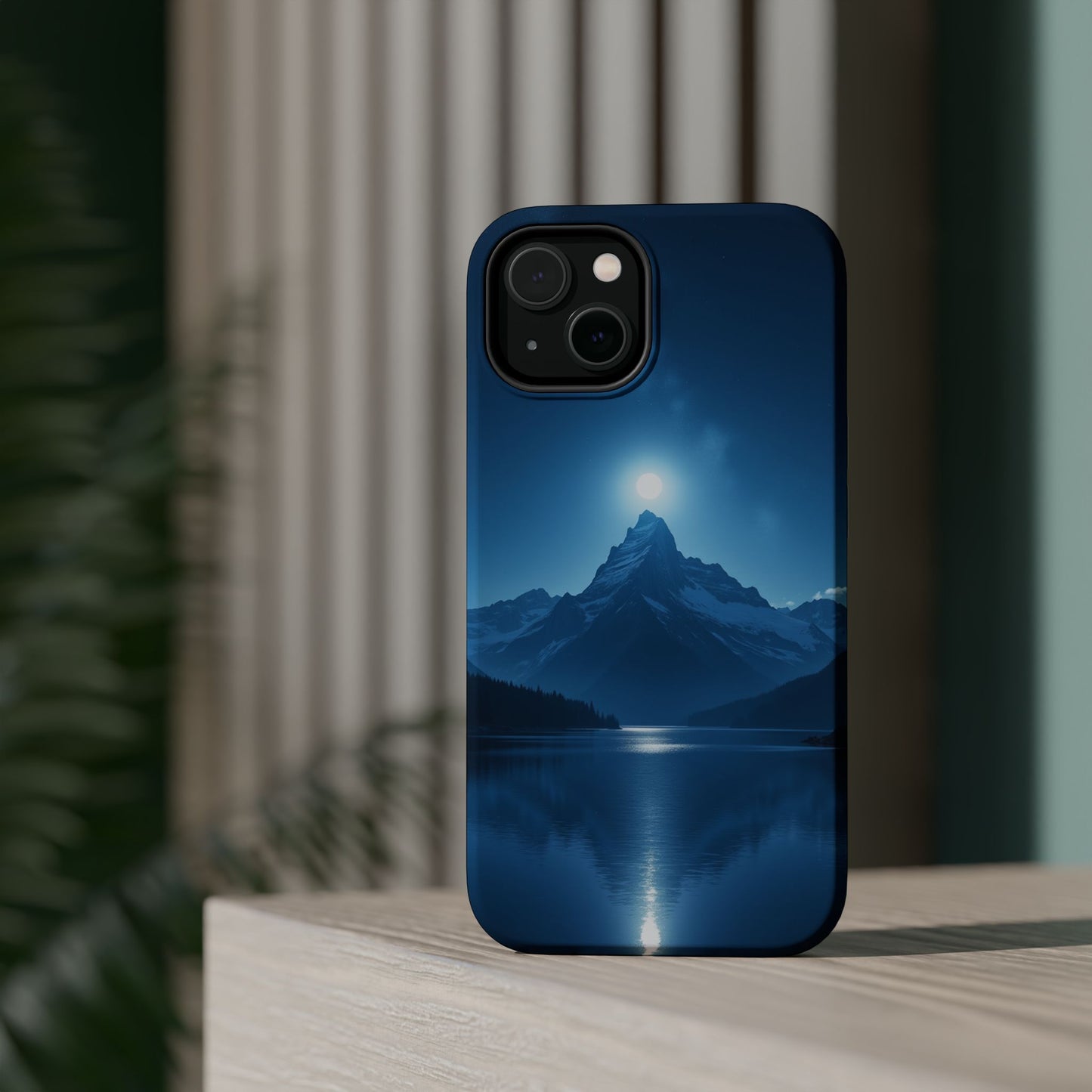 Mountain Moon Phone Case - Serene Landscape iPhone Cover - Nature Lover Gift