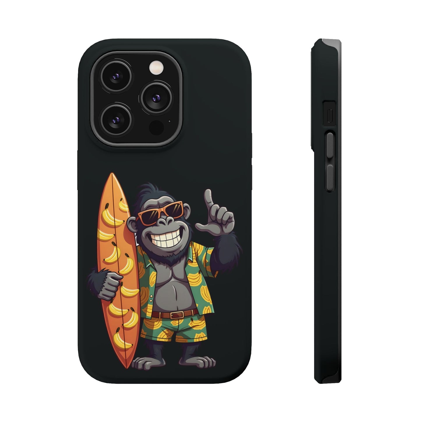 Banana Vibes Surf Gorilla Phone Case β Tropical Chill Meets Jungle Fun