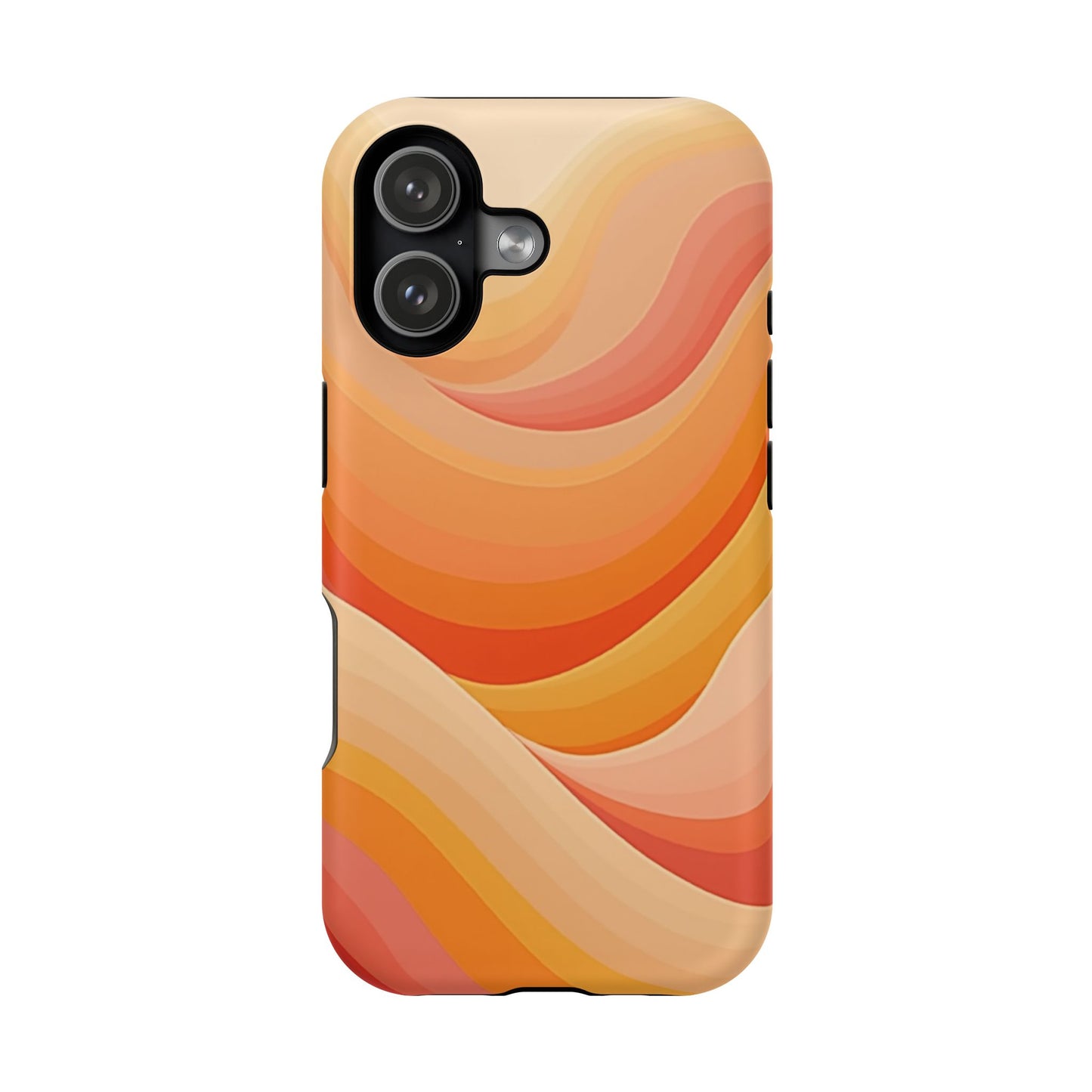 Retro Wave Phone Case - 70s Inspired Aesthetic | Orange Gradient iPhone Case | Gifts for Her | Vintage Style Sun Design