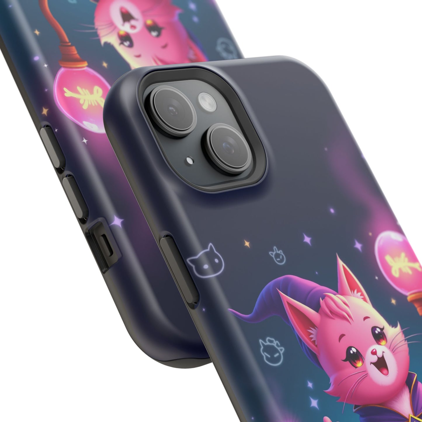 Magical Cat Sorcerer iPhone Case - Cute Fantasy Gift for Cat Lovers