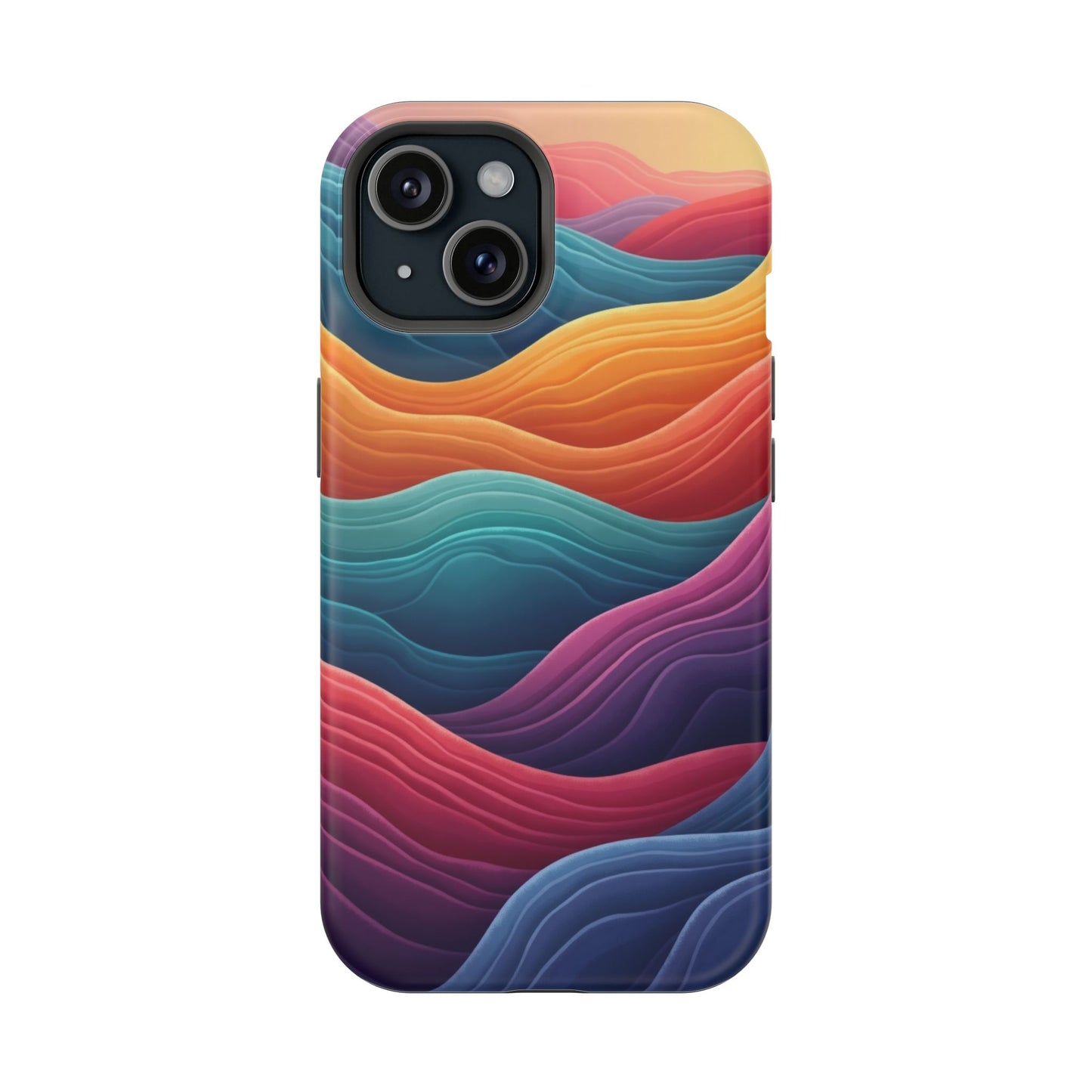 Abstract Wave Phone Case - Aesthetic iPhone Case, Pastel Gift Idea, Trendy Summer Accessory