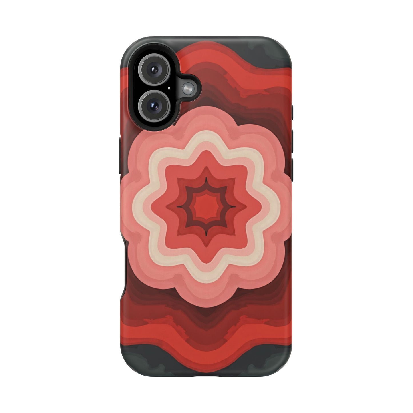 Retro Flower Phone Case - Aesthetic iPhone Case, 70s Inspired Gift, Groovy Pattern Design