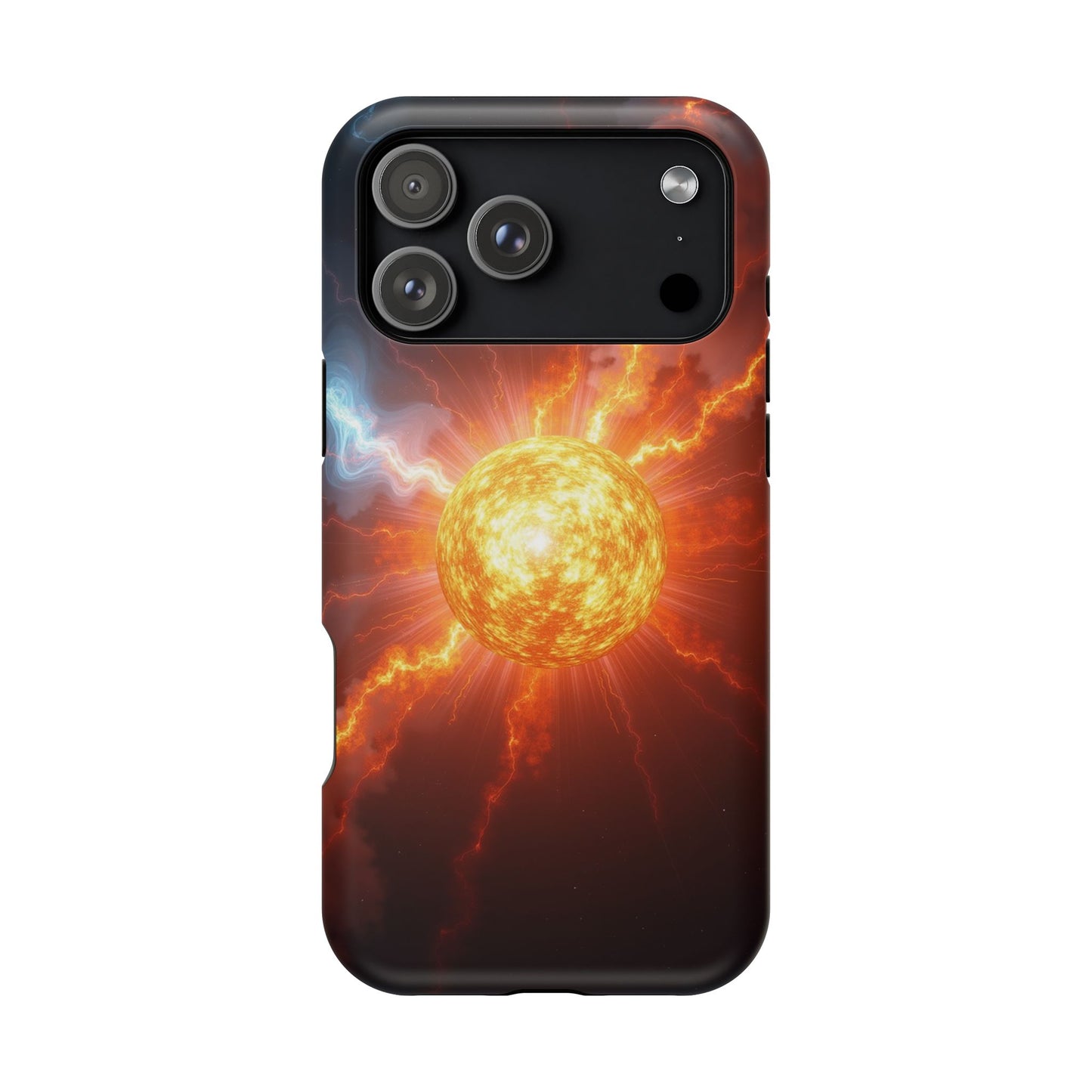 Solar Flare iPhone Case - Fiery Sunburst Space Design - Astronomy Gift Idea