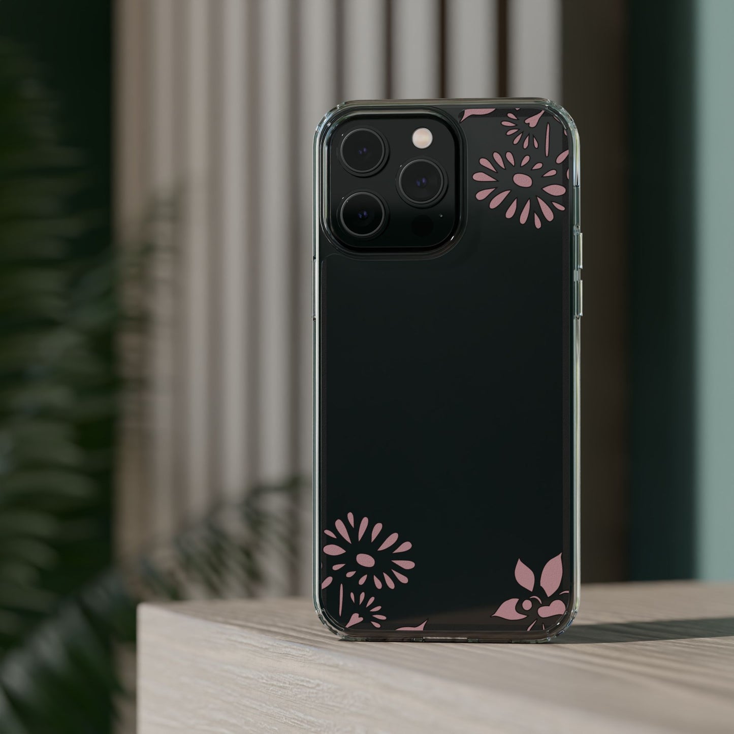 Elegant Floral Clear Phone Case β Minimalist Chic Protection