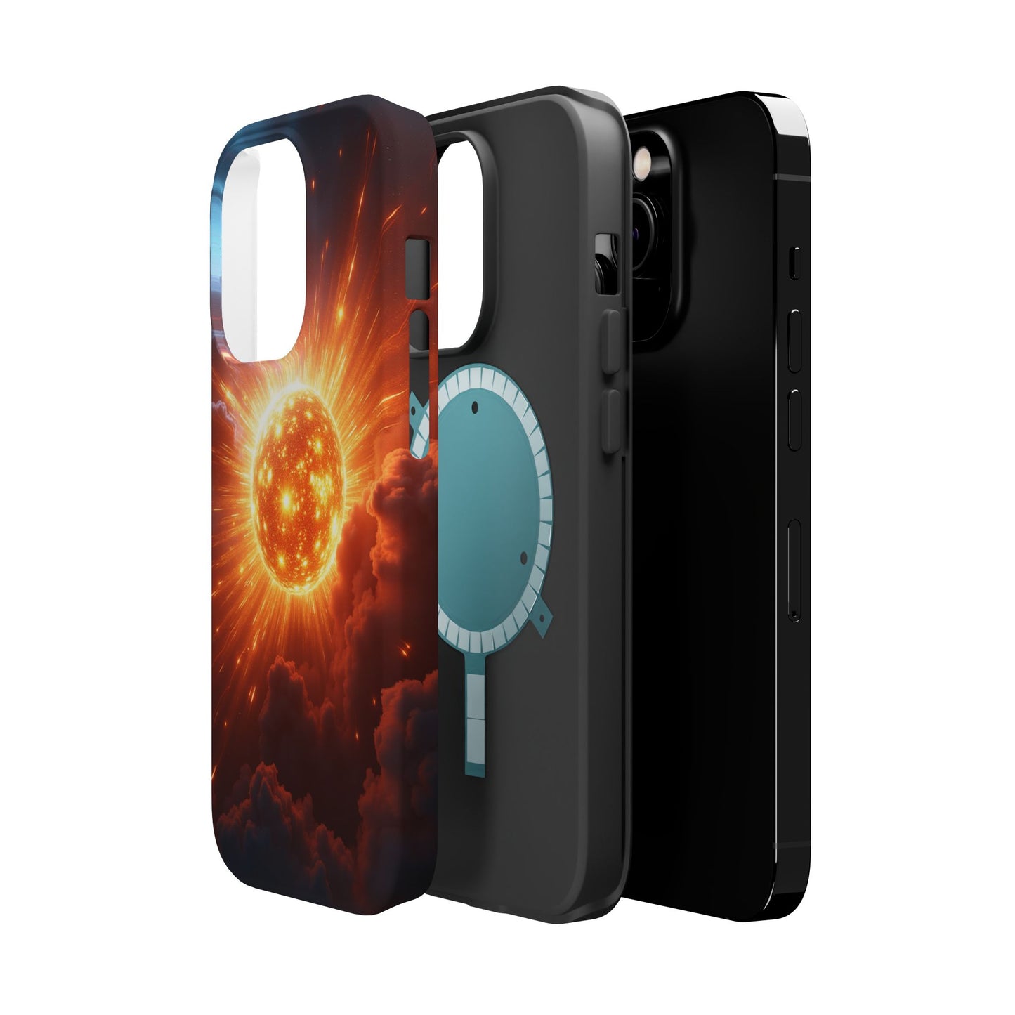 Sun Phone Case - Fiery Starburst iPhone Cover - Astronomy Gift for Him/Her