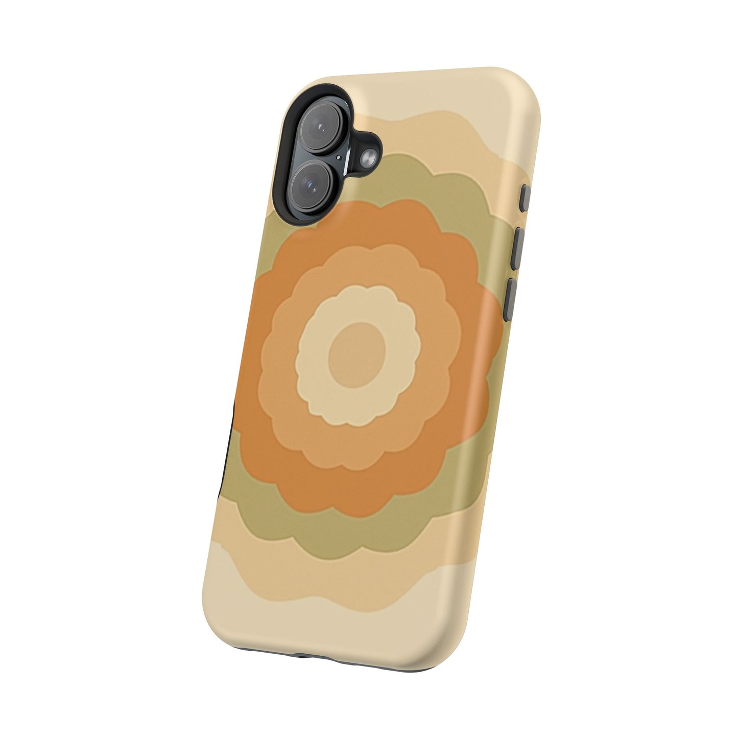 Retro Bloom iPhone Case - 70s Floral Design, Vintage Aesthetic Gift Idea