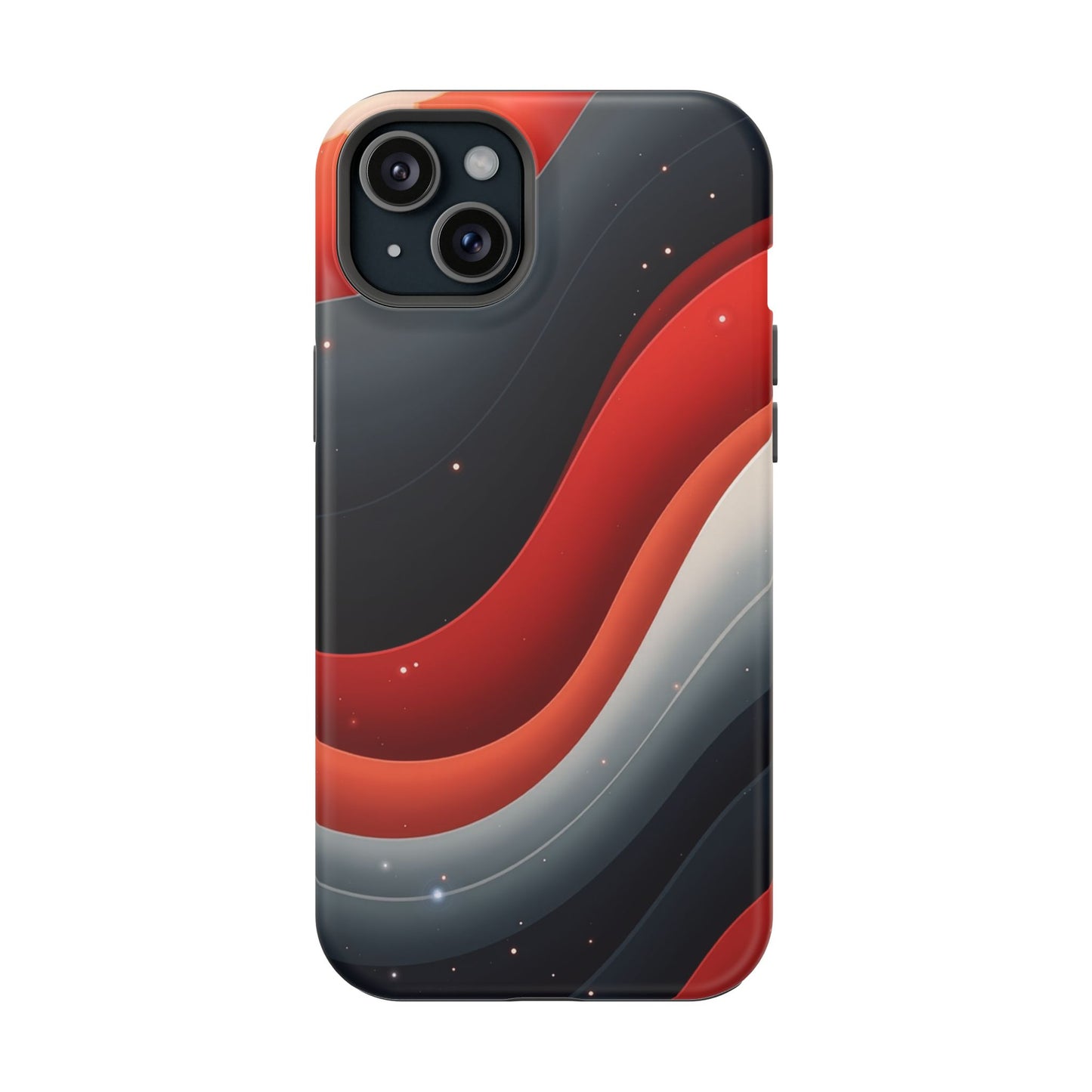 Celestial Waves iPhone Case - Galaxy Space Design, Aesthetic Gift Idea