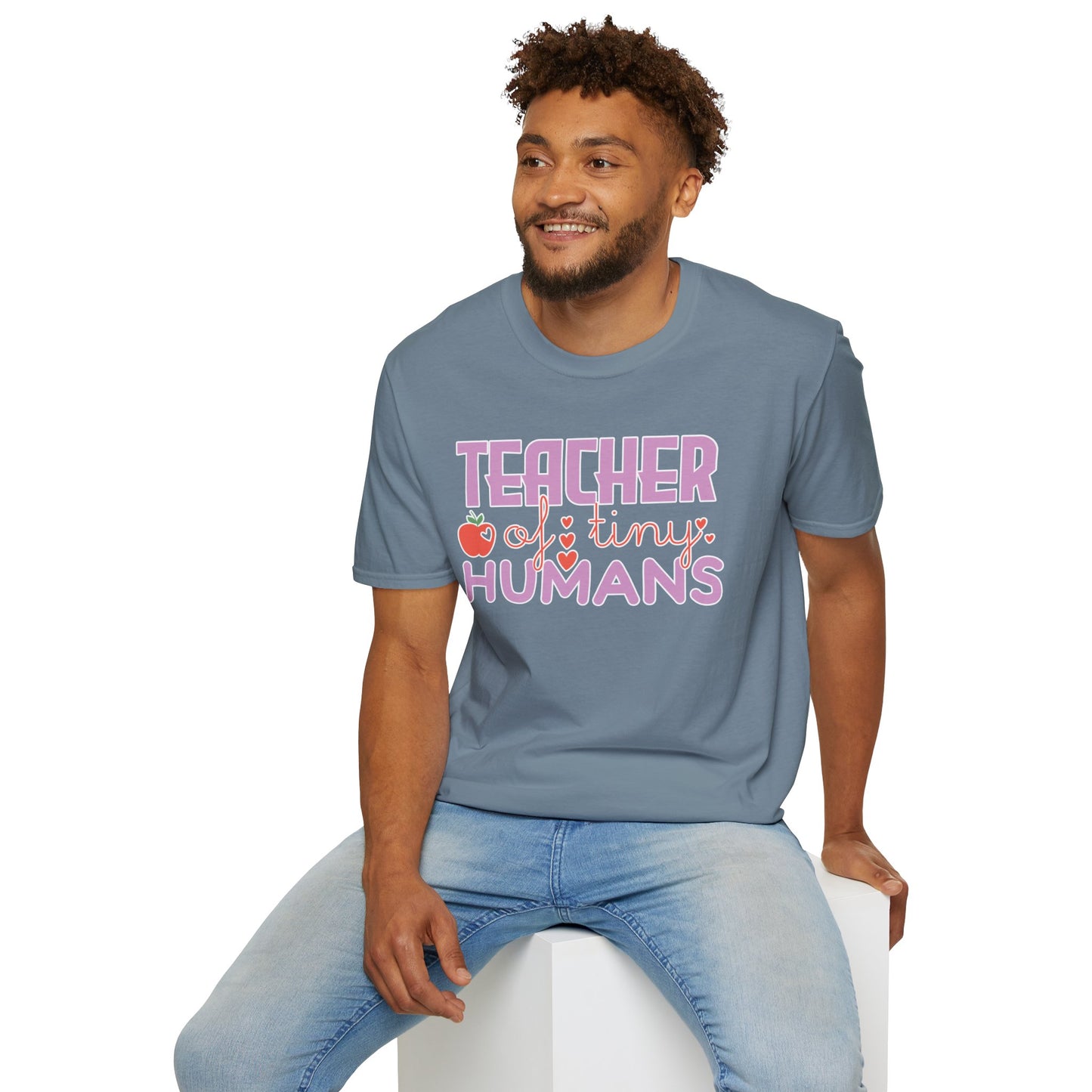 Teacher Appreciation Gift - “Teacher of Tiny Humans” Cute Tee, Preschool Teacher Shirt, Kindergarten Educator Gift
