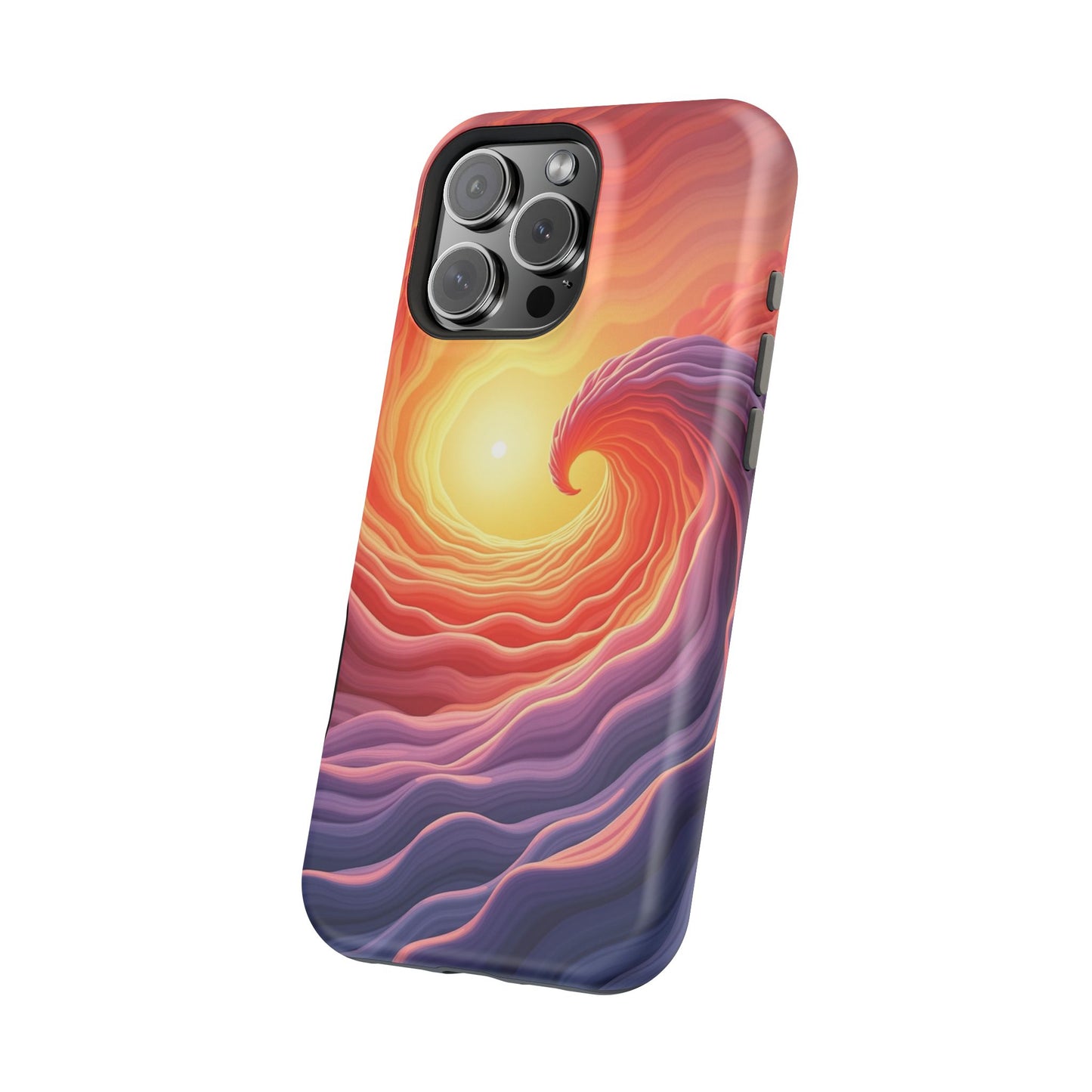 Sunburst Wave iPhone Case - Ocean Sunset Design, Aesthetic Beach Gift Idea