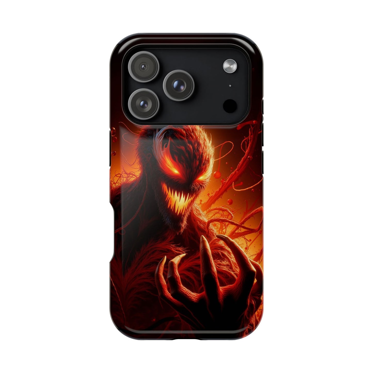 Fiery Alien Phone Case - Aesthetic iPhone Case | Sci-Fi Art Design | Gifts for Him | Unique Phone Accessories