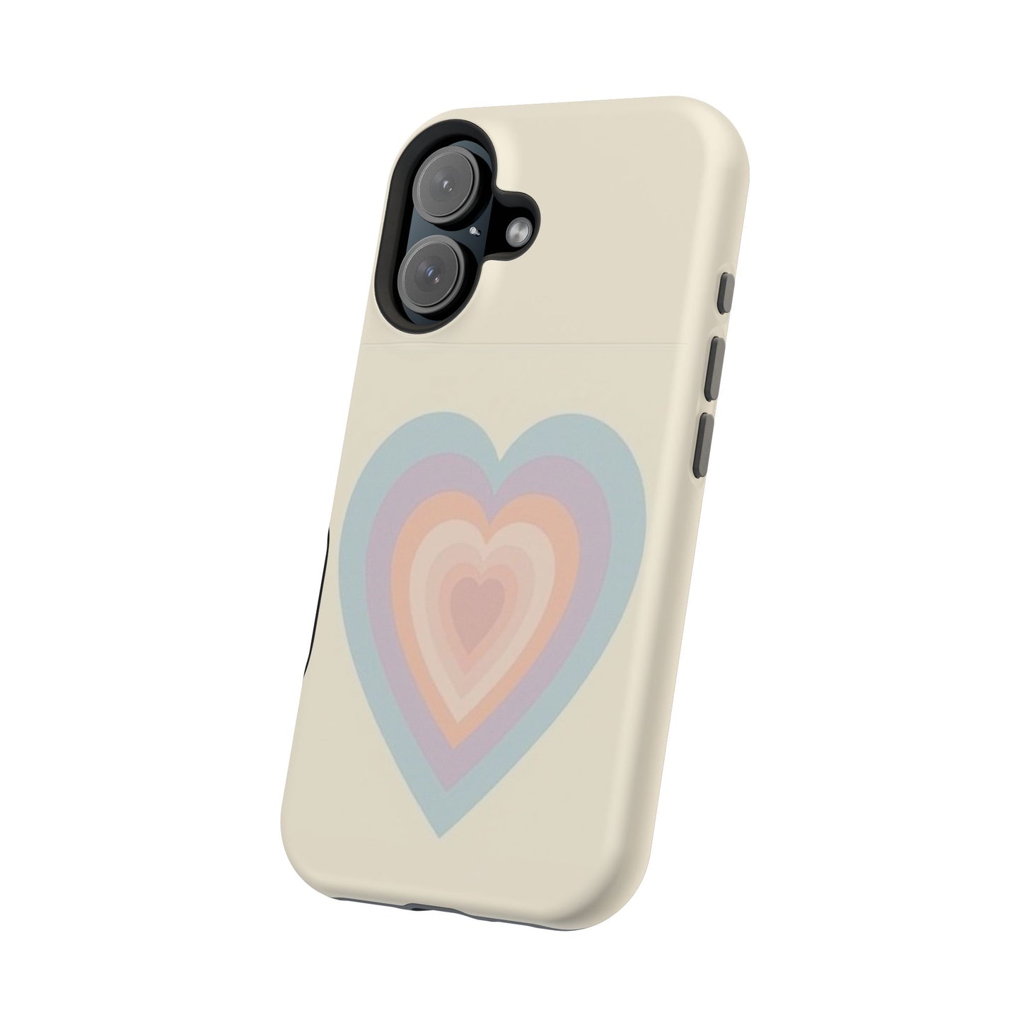 Pastel Heart iPhone Case - Retro Aesthetic Y2K Gift - Cute Phone Accessories