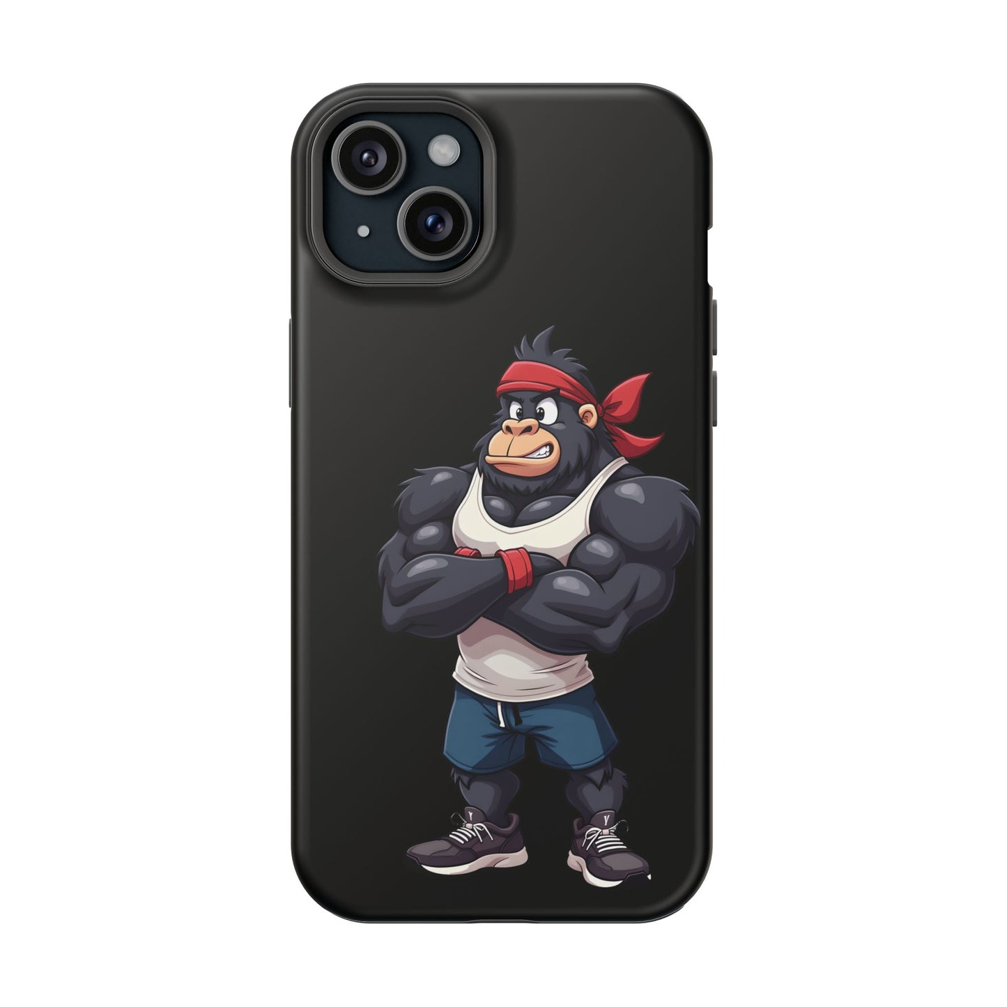 Red Band Gym Gorilla Phone Case β Fierce Style Meets Tough Protection