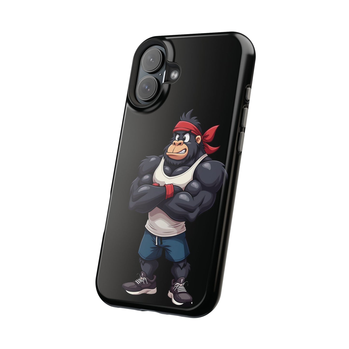 Red Band Gym Gorilla Phone Case β Fierce Style Meets Tough Protection