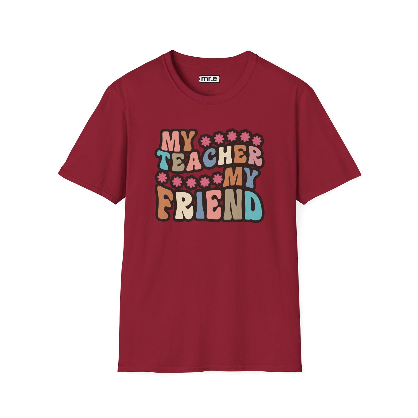 Retro Teacher Gift - My Teacher My Friend Tee, Vintage Style Educator Shirt, Thank You Gift for Teachers, End of School Year Present