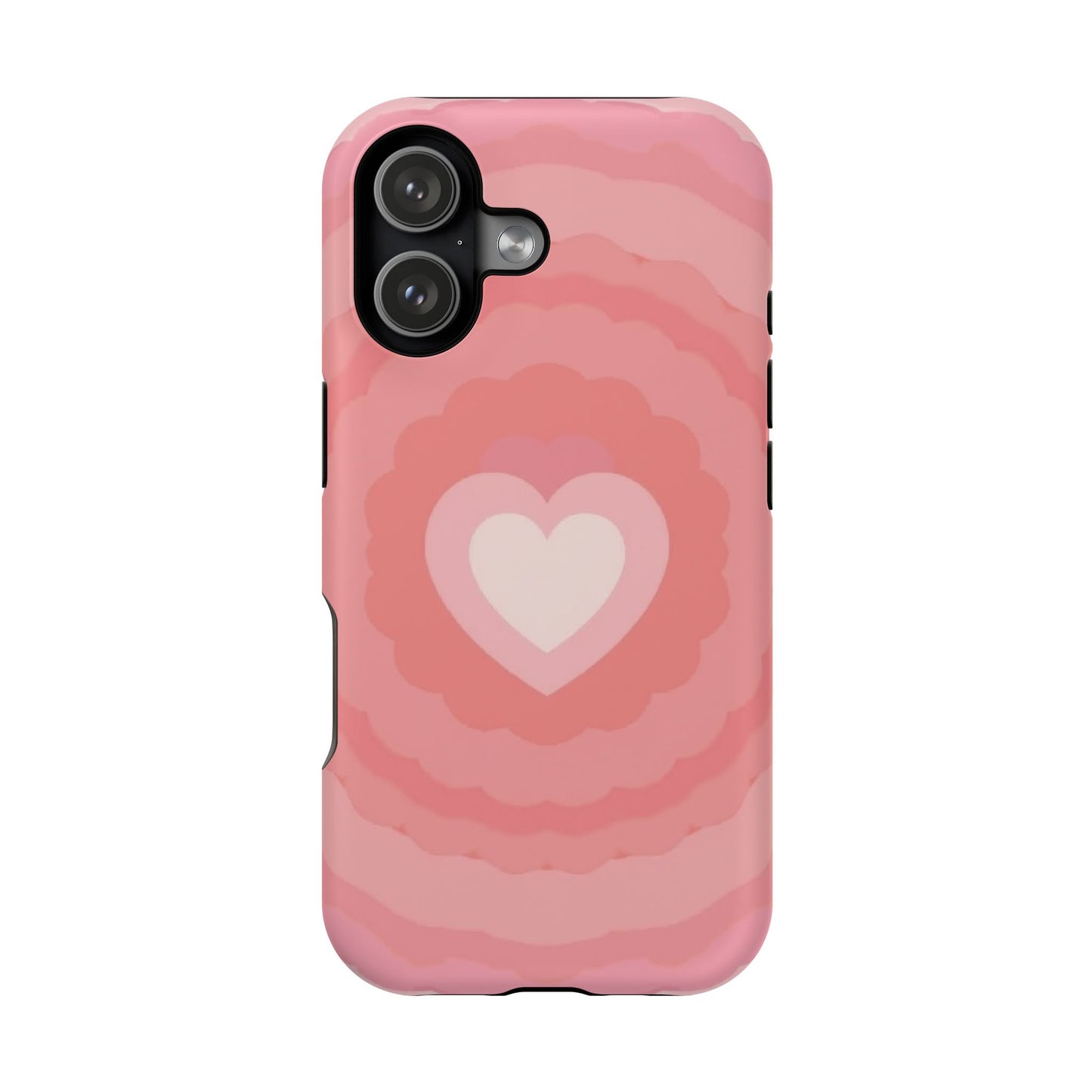 Heart Ripple iPhone Case - Cute Pink Aesthetic - Kawaii Gift for Her