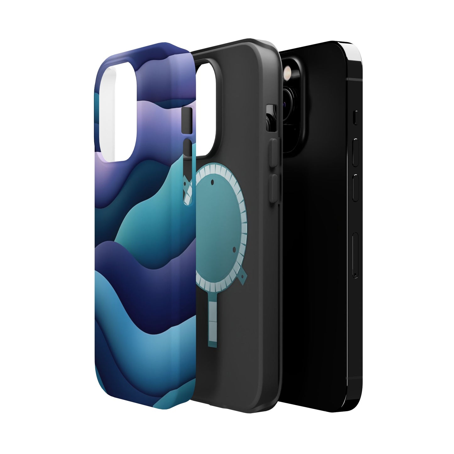 Blue Wave Phone Case - Aesthetic iPhone Case, Calming Gift Idea, Minimalist Summer Accessory