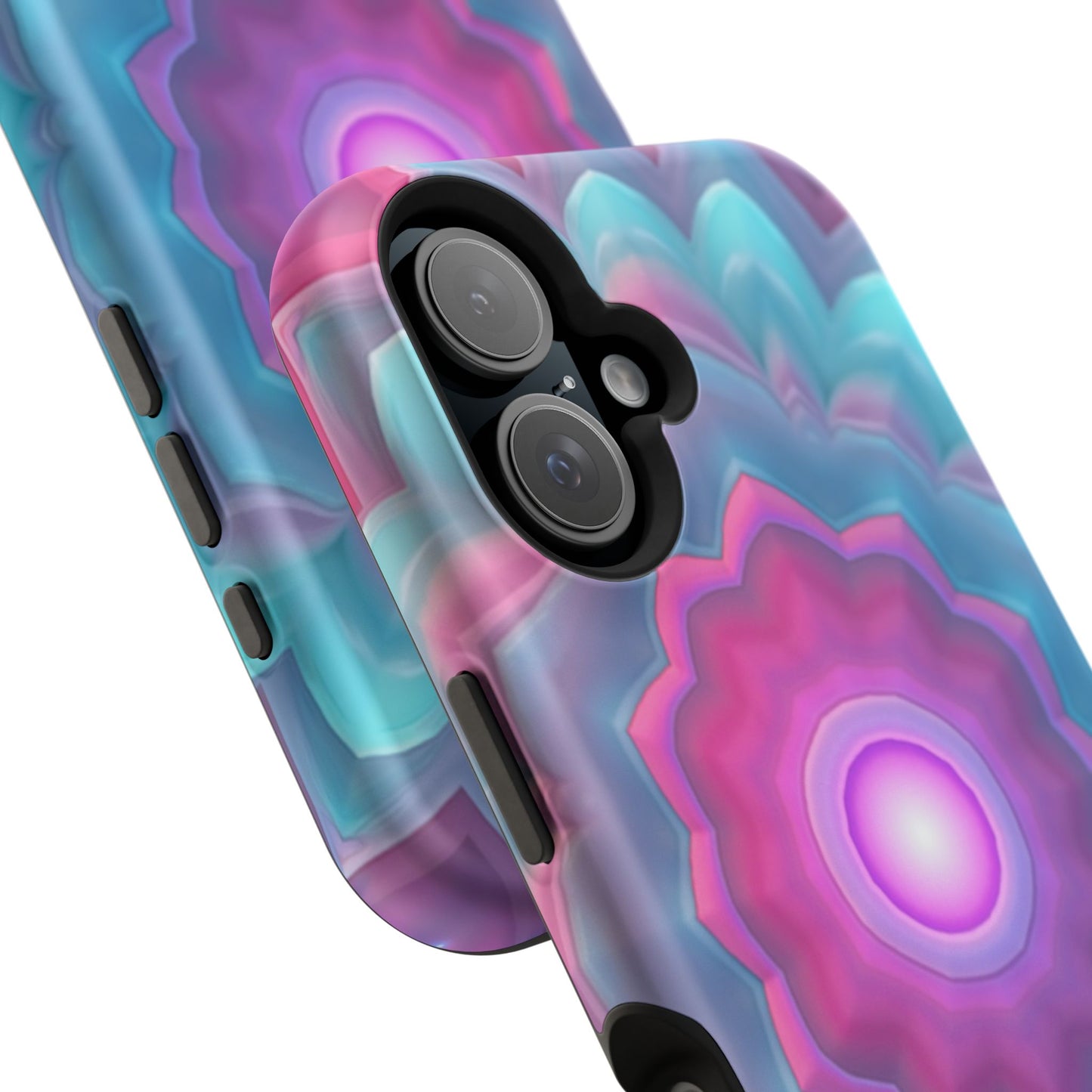Cosmic Bloom iPhone Case - Galaxy Floral Design, Aesthetic Gift Idea