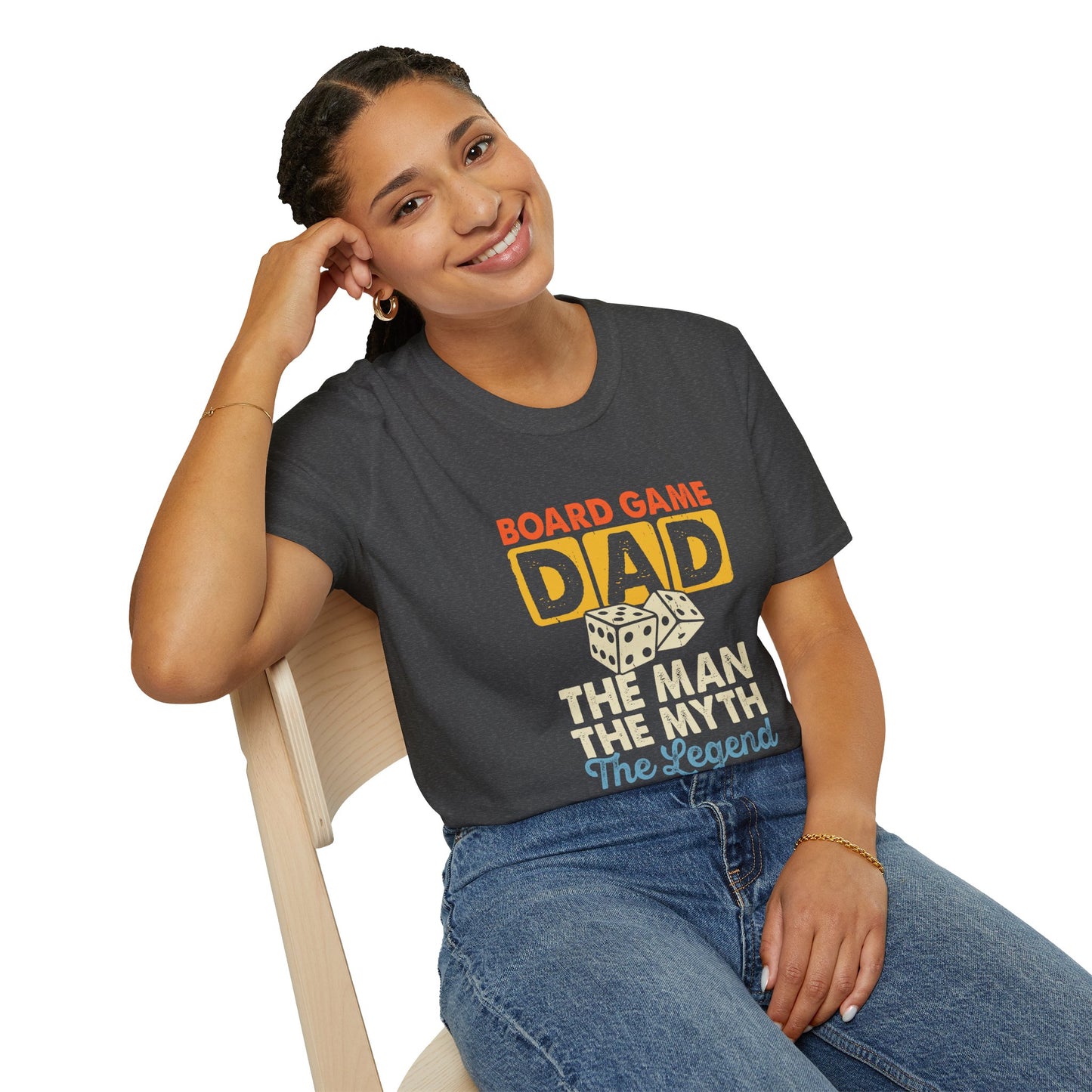 "Board Game Dad" Funny & Trendy Graphic Tee β Perfect Gift for Gamer Dads, Family Night Lovers & Game Night Champions