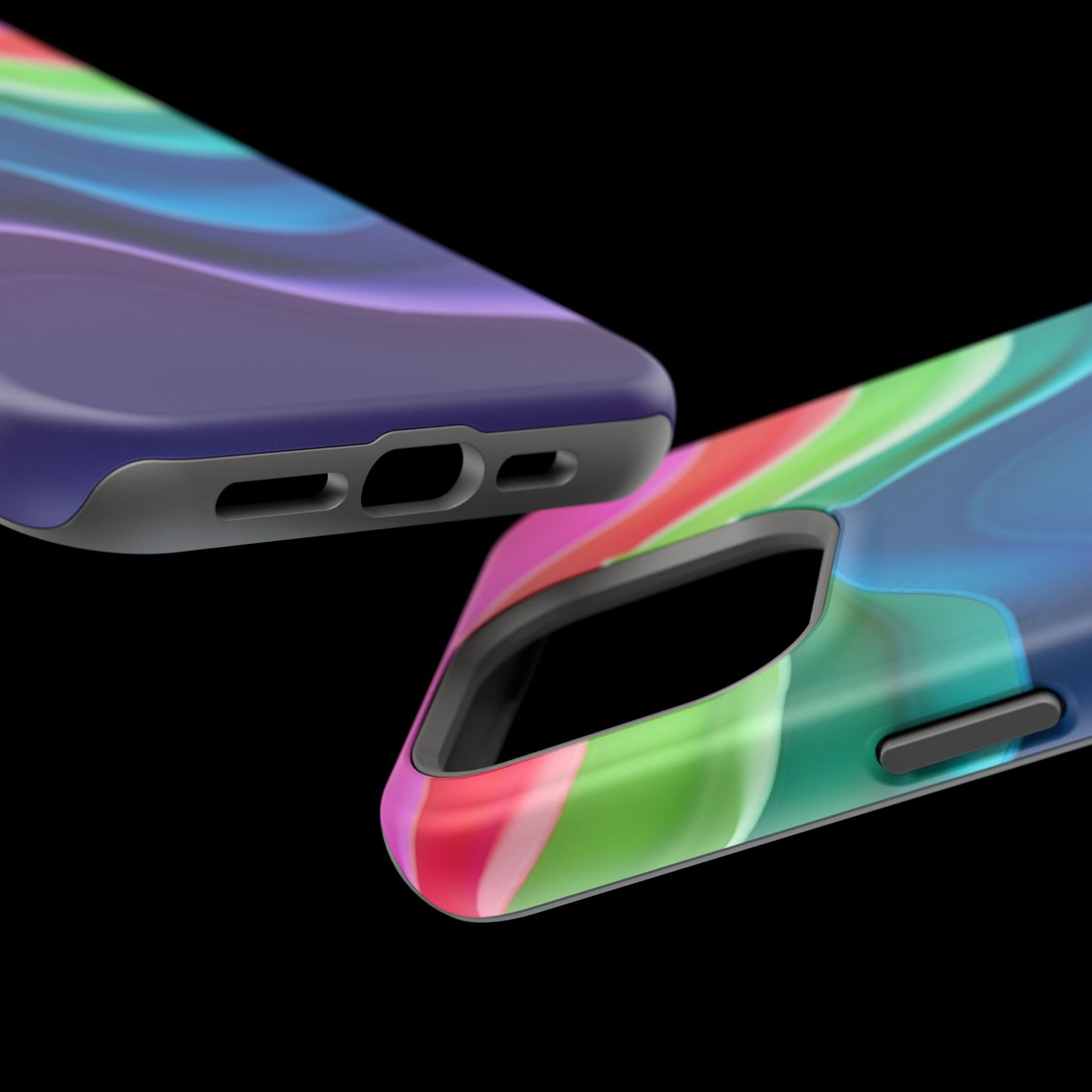 Rainbow Wave Phone Case - Aesthetic Ocean Design | iPhone 14-17 Cases | Nature Gifts for Her, Colorful Trendy Accessory