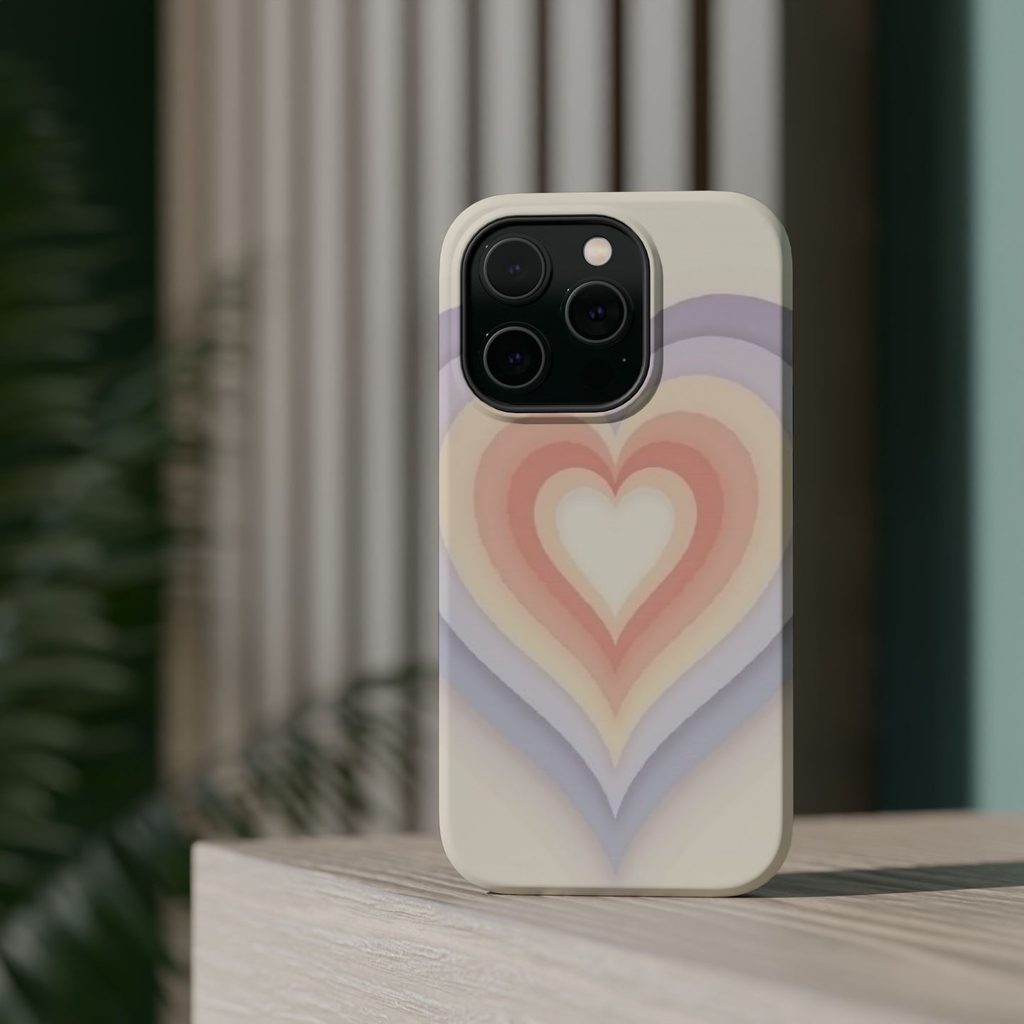 Radiant Heart iPhone Case - Pastel Layered Design - Cute Y2K Aesthetic Gift
