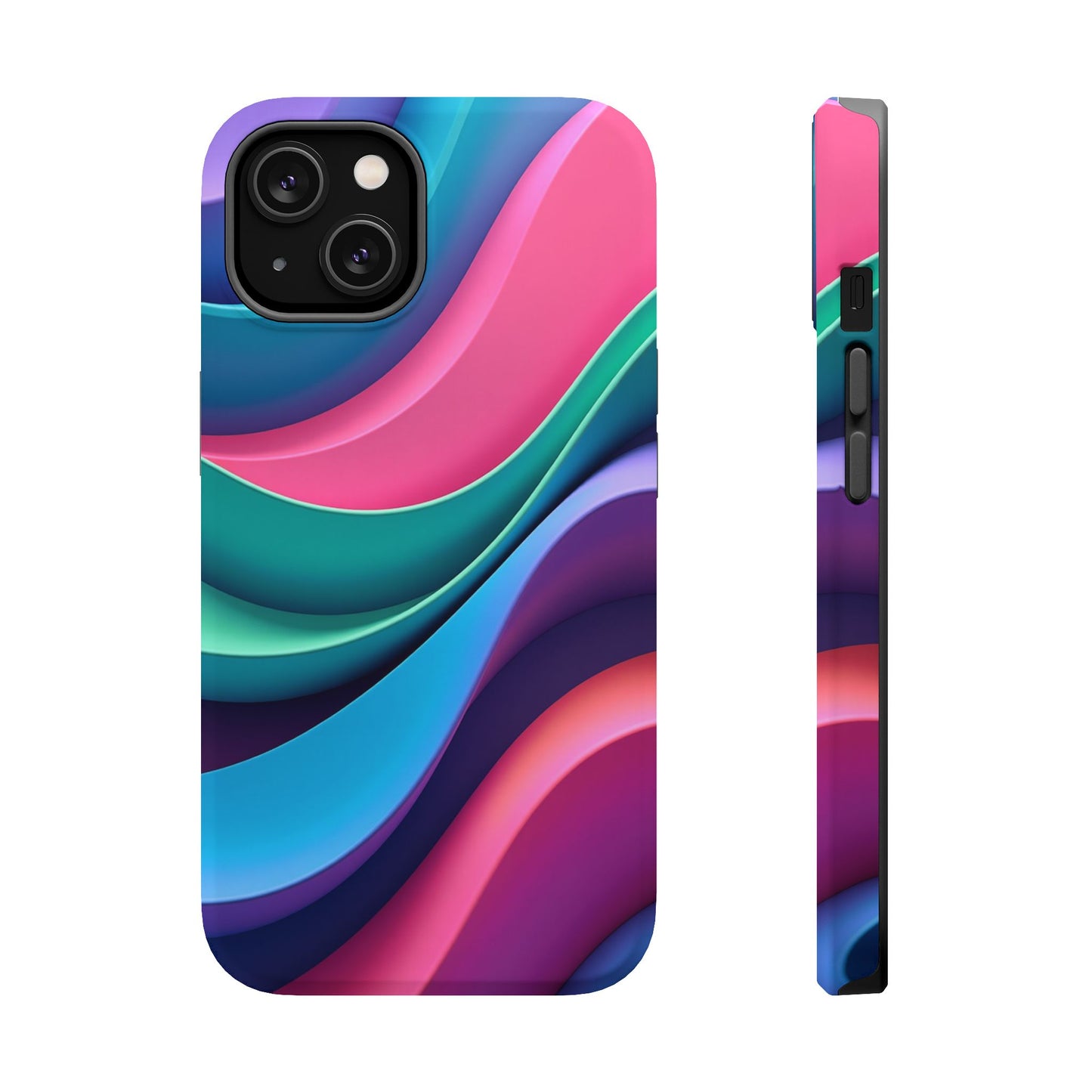Aesthetic Wave Phone Case - Colorful iPhone Case, Ocean Gift Idea, Trendy Summer Accessory